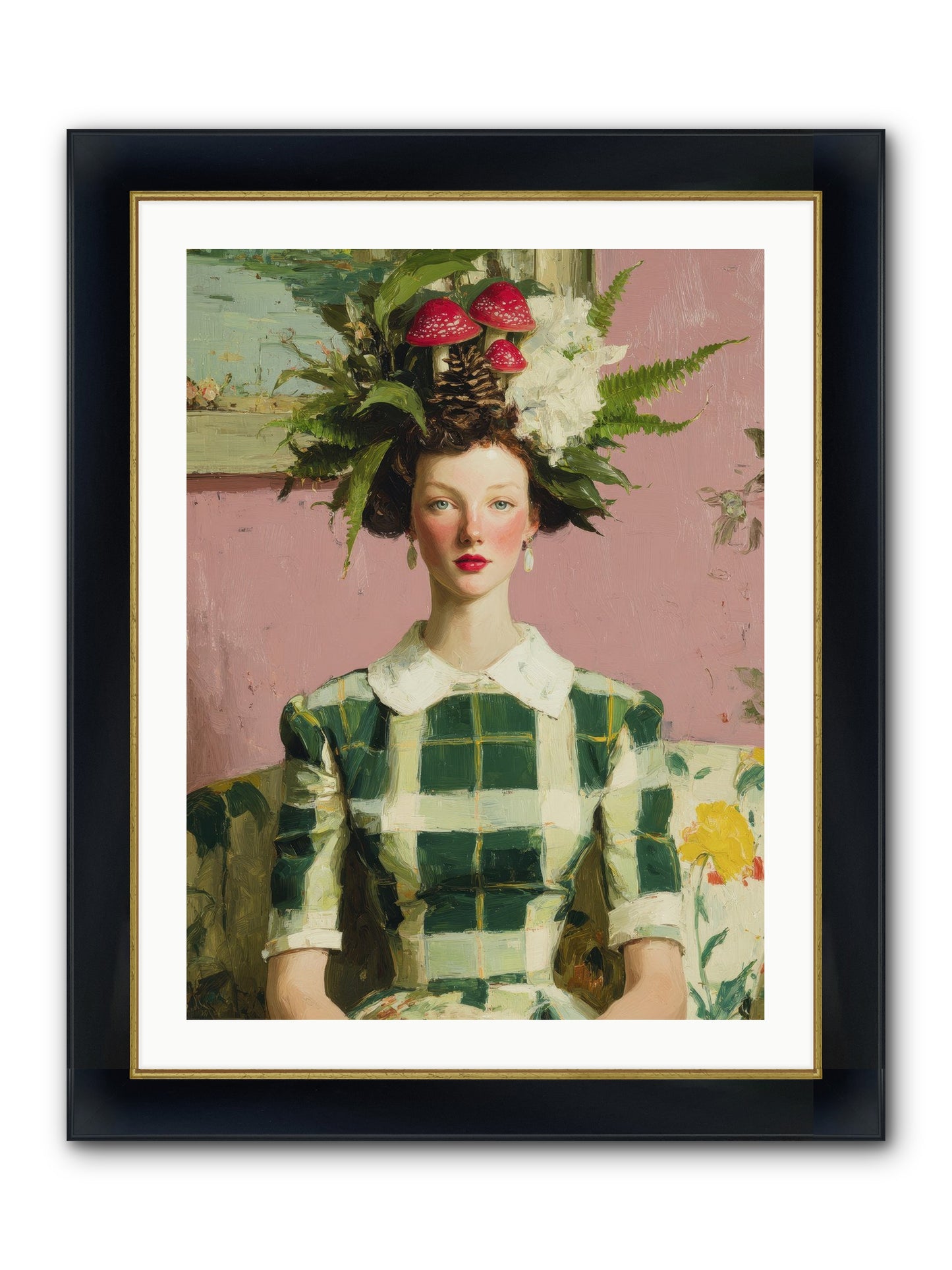 Summer Guests Only Framed Print - Wide Black w/Gold 24x32