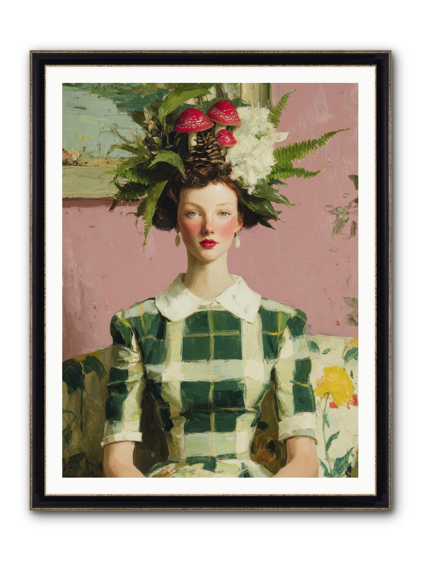 Summer Guests Only Framed Print - Black & Gold 36x48