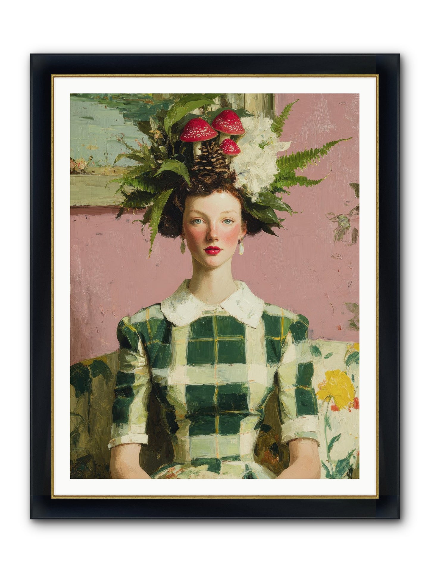 Summer Guests Only Framed Print - Wide Black w/Gold 36x48