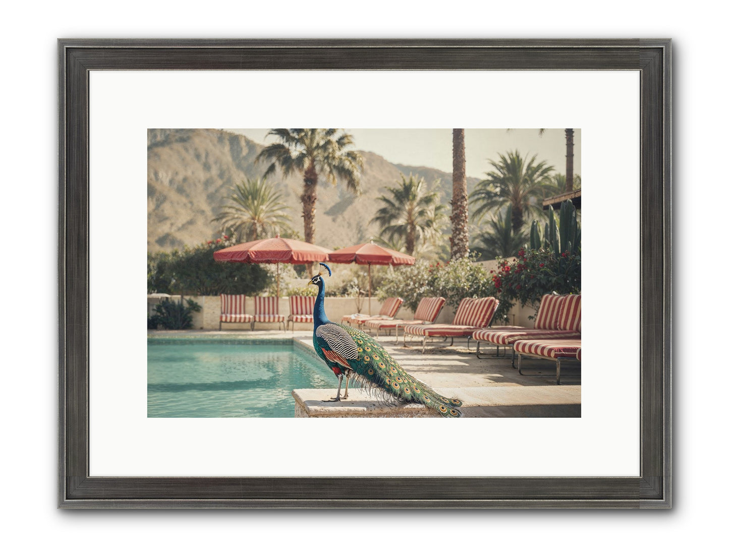 Summer In The Riviera Framed Print - Slimwoods Black/Silver 15x10