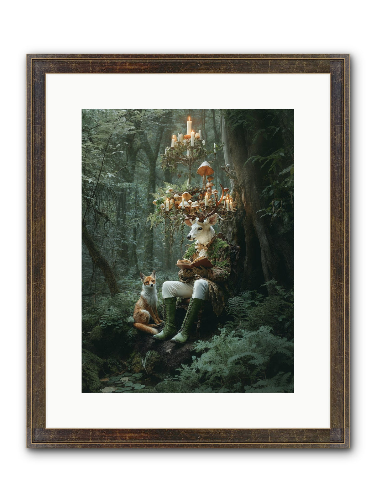 Summer Knows Secret Places Framed Print - Slimwoods Black/Gold 12x16