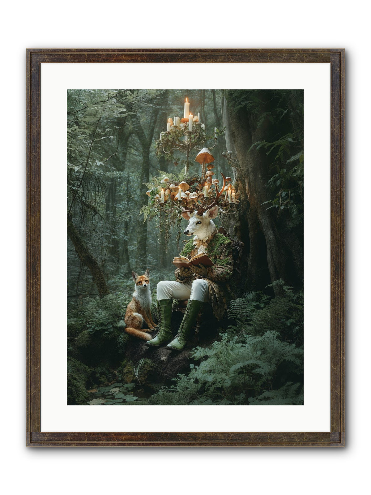 Summer Knows Secret Places Framed Print - Slimwoods Black/Gold 18x24