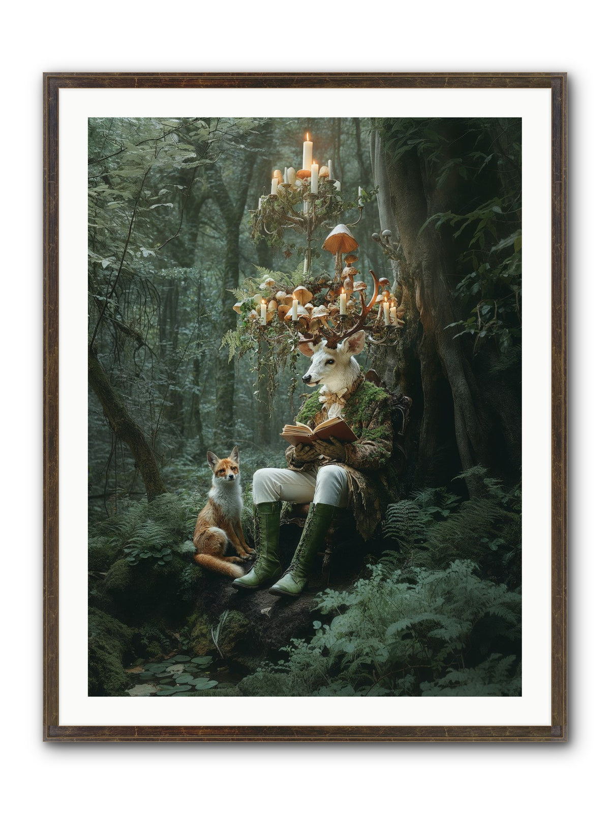 Summer Knows Secret Places Framed Print - Slimwoods Black/Gold 30x40