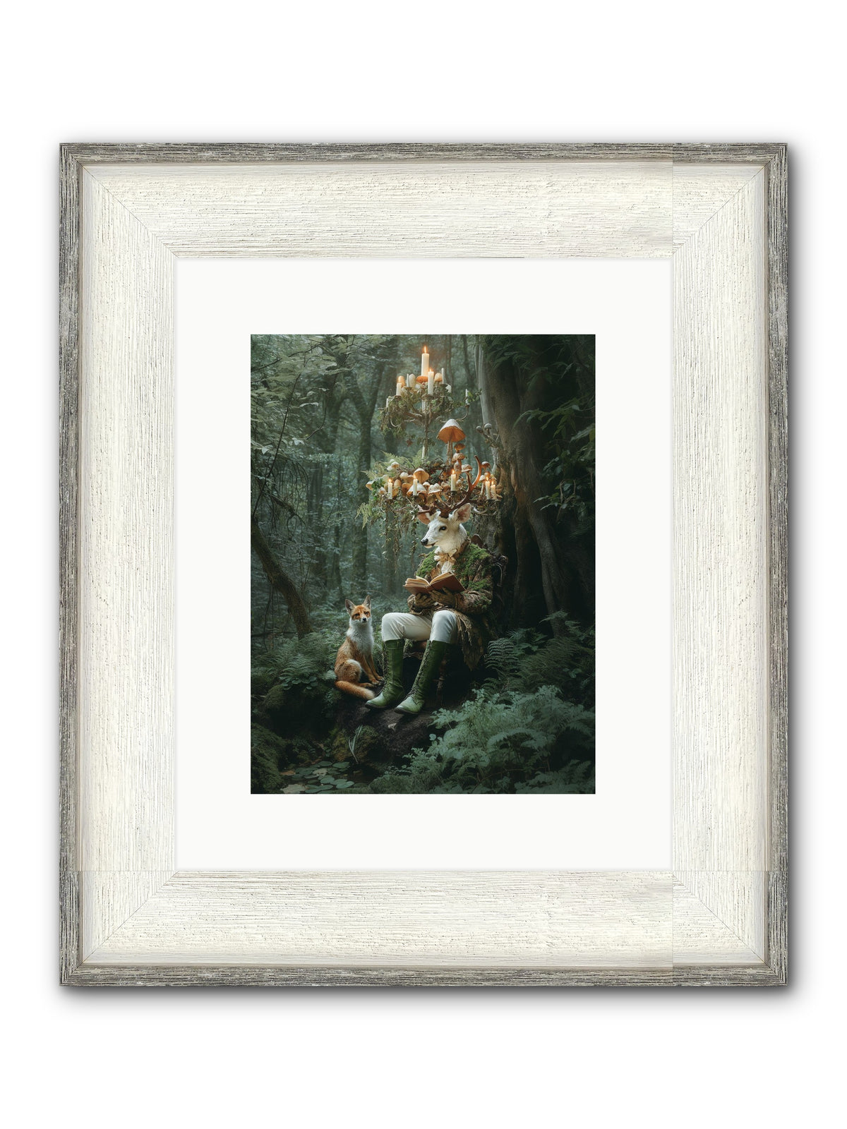 Summer Knows Secret Places Framed Print - Driftwood White 9x12