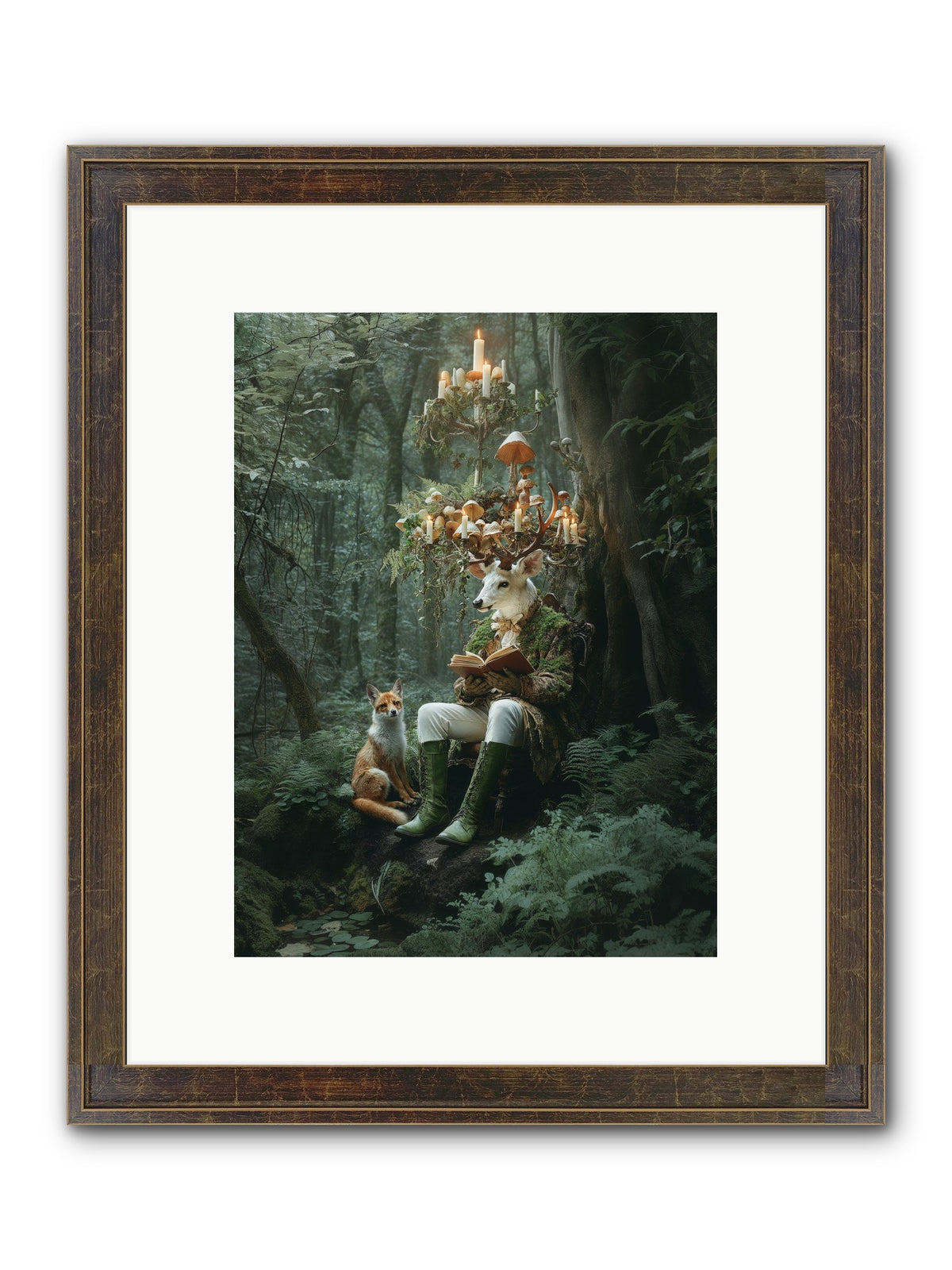Summer Knows Secret Places Framed Print - Slimwoods Black/Gold 9x12