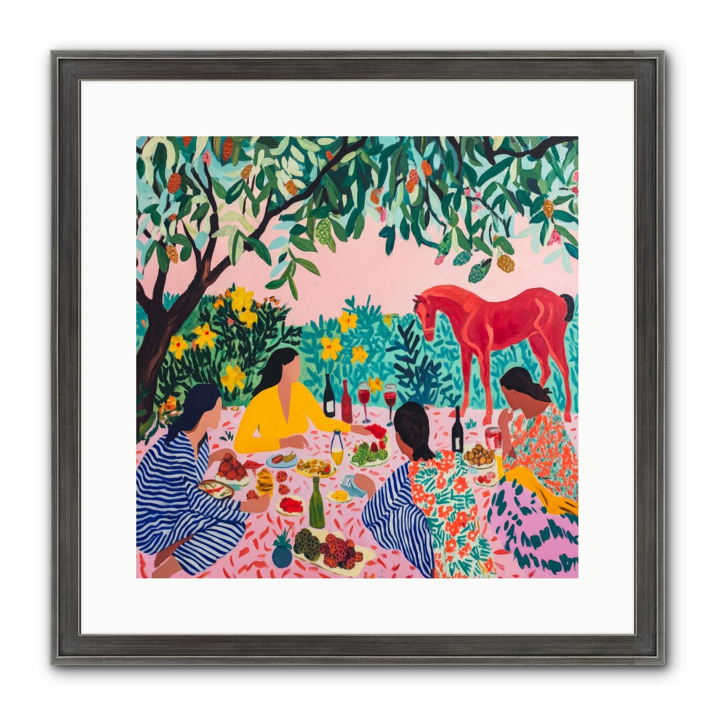 Summer Lingers Framed Print - Slimwoods Black/Silver 16x16