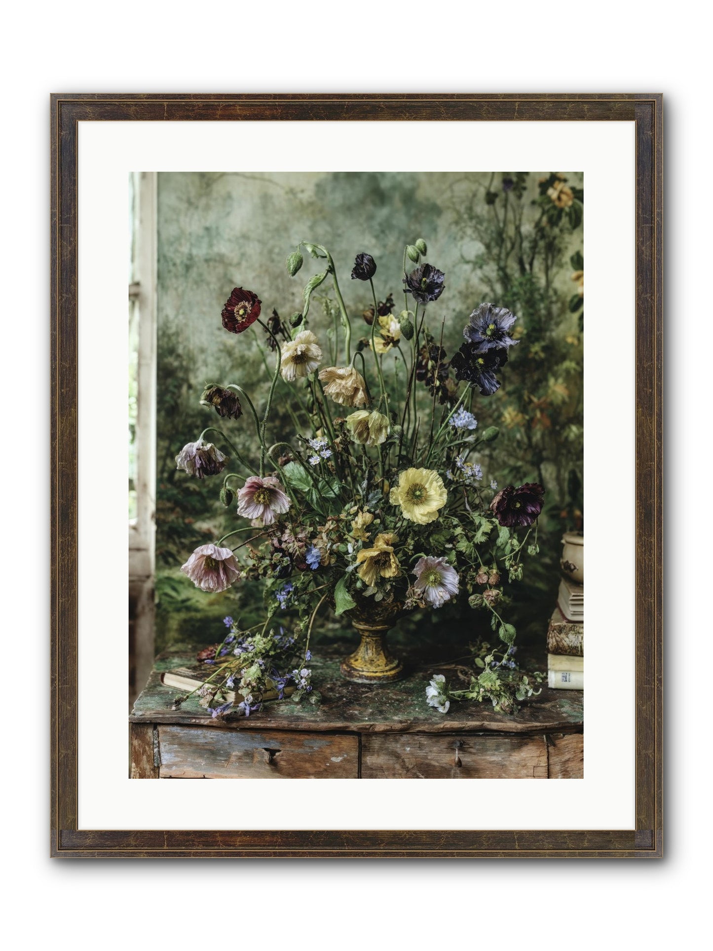 Summer Lustre Framed Print - Slimwoods Black/Gold 18x24