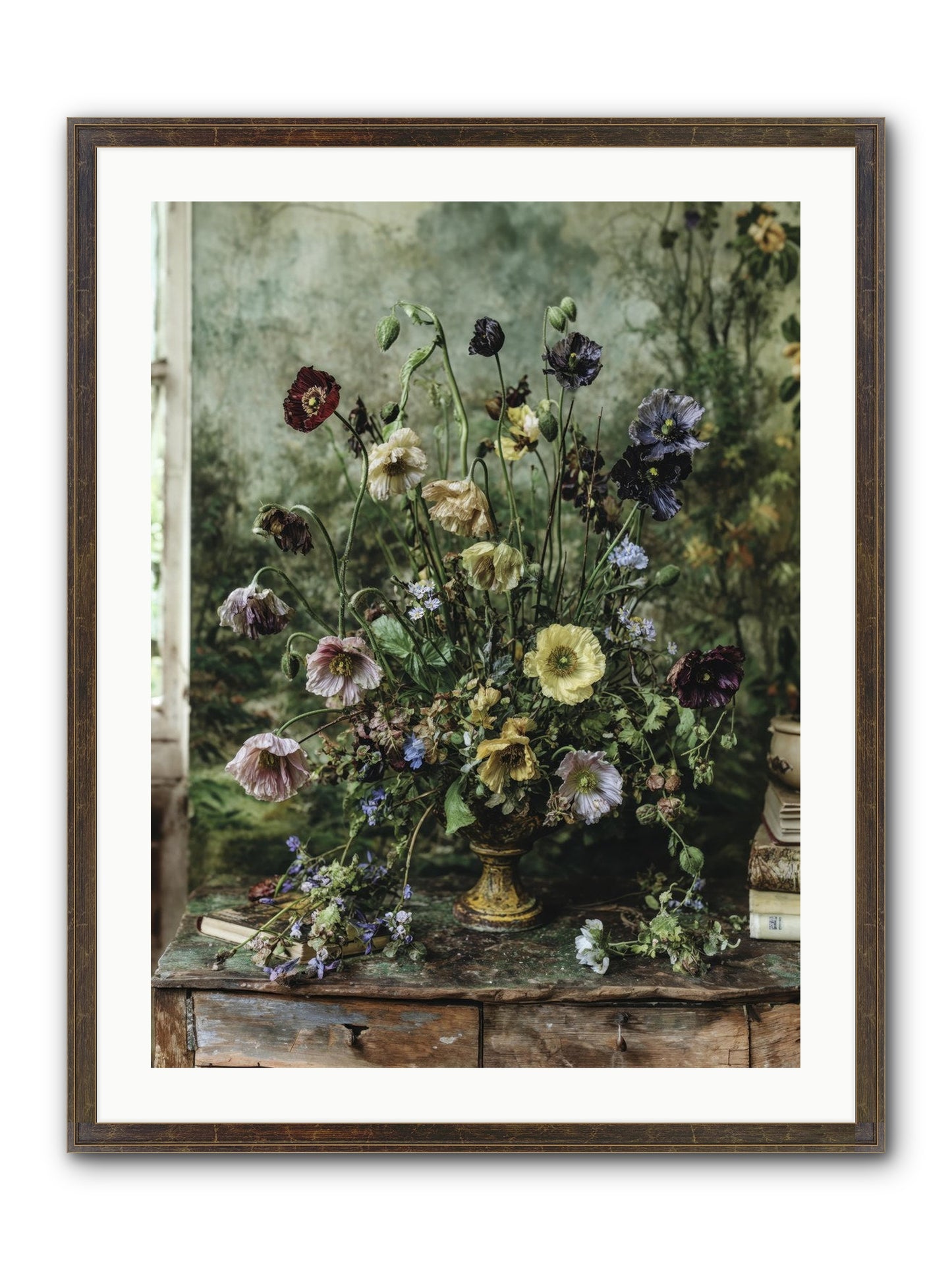 Summer Lustre Framed Print - Slimwoods Black/Gold 24x32