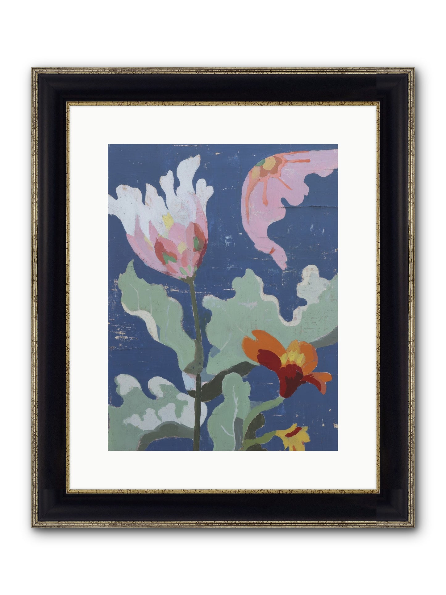 Summer Memory Framed Print - Black & Gold 12x16