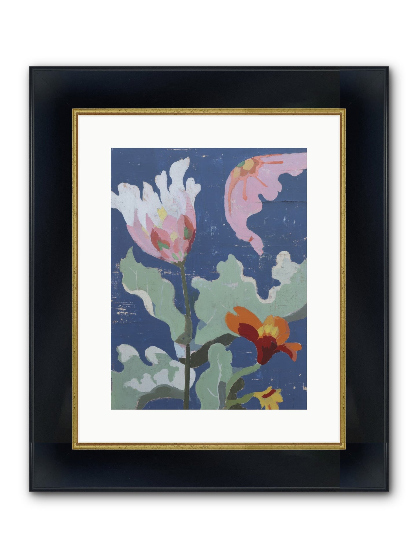 Summer Memory Framed Print - Wide Black w/Gold 12x16