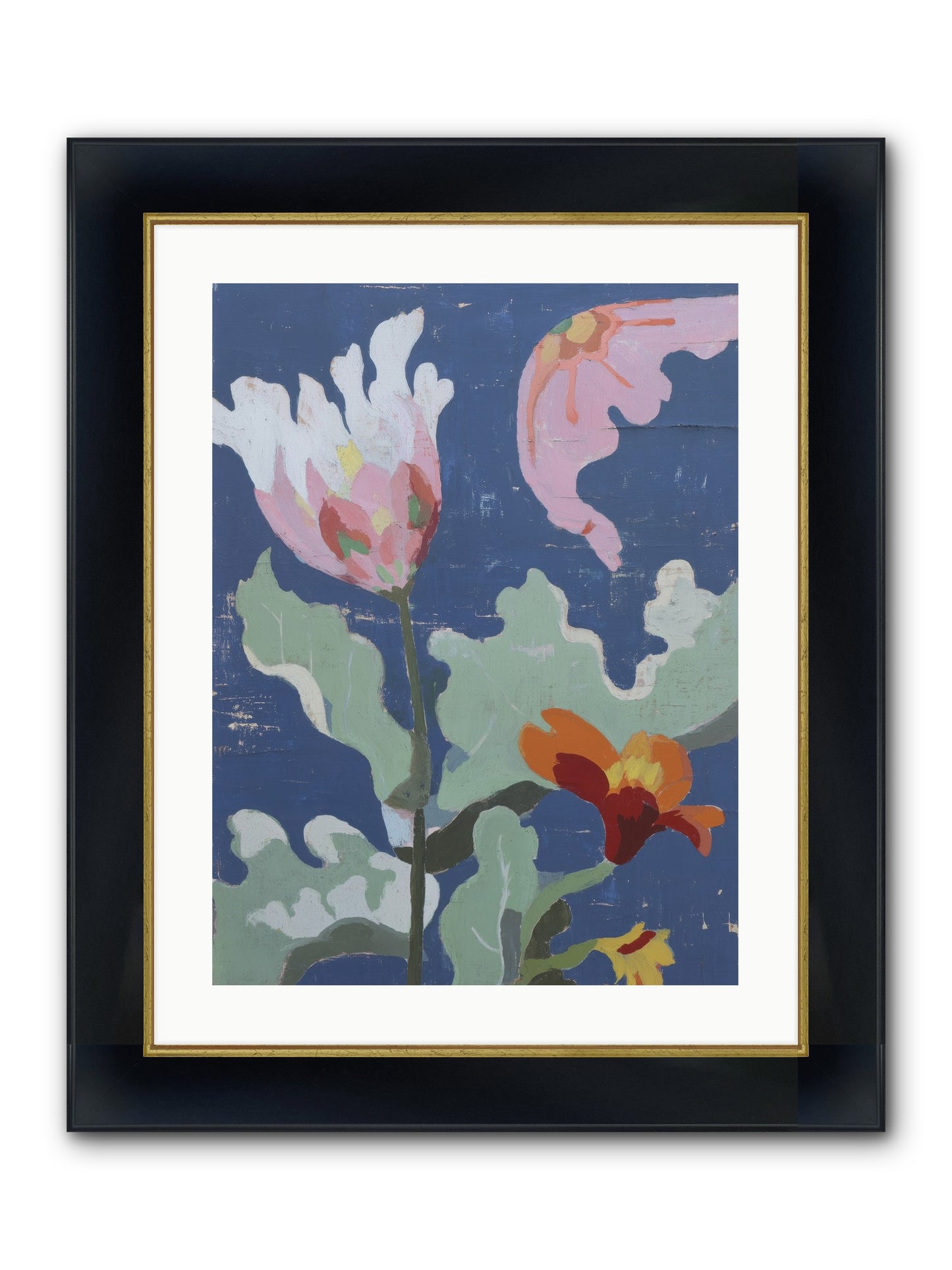 Summer Memory Framed Print - Wide Black w/Gold 18x24