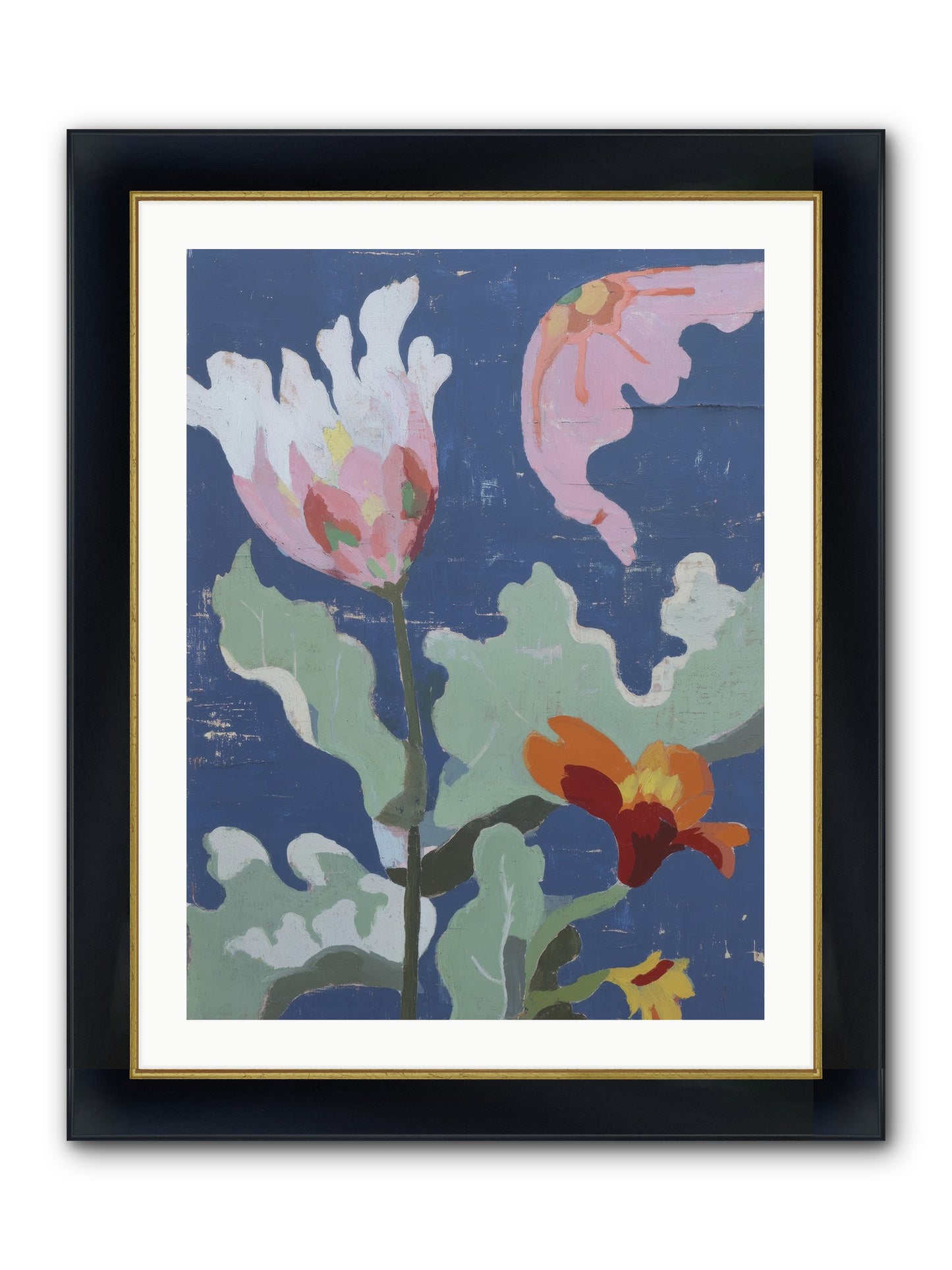 Summer Memory Framed Print - Wide Black w/Gold 24x32