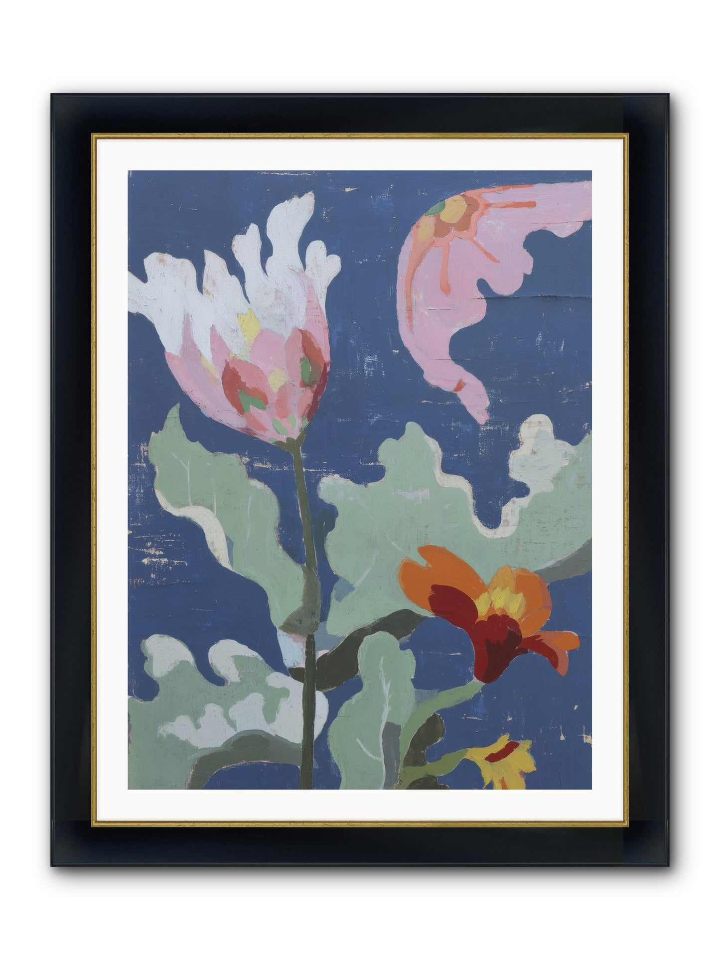 Summer Memory Framed Print - Wide Black w/Gold 30x40