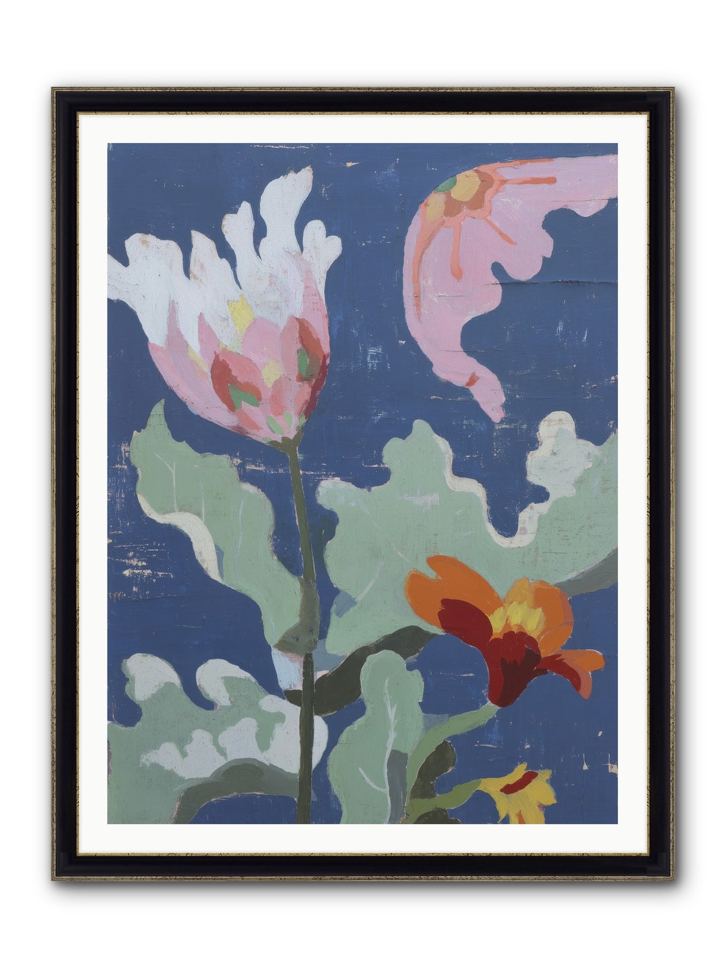 Summer Memory Framed Print - Black & Gold 36x48