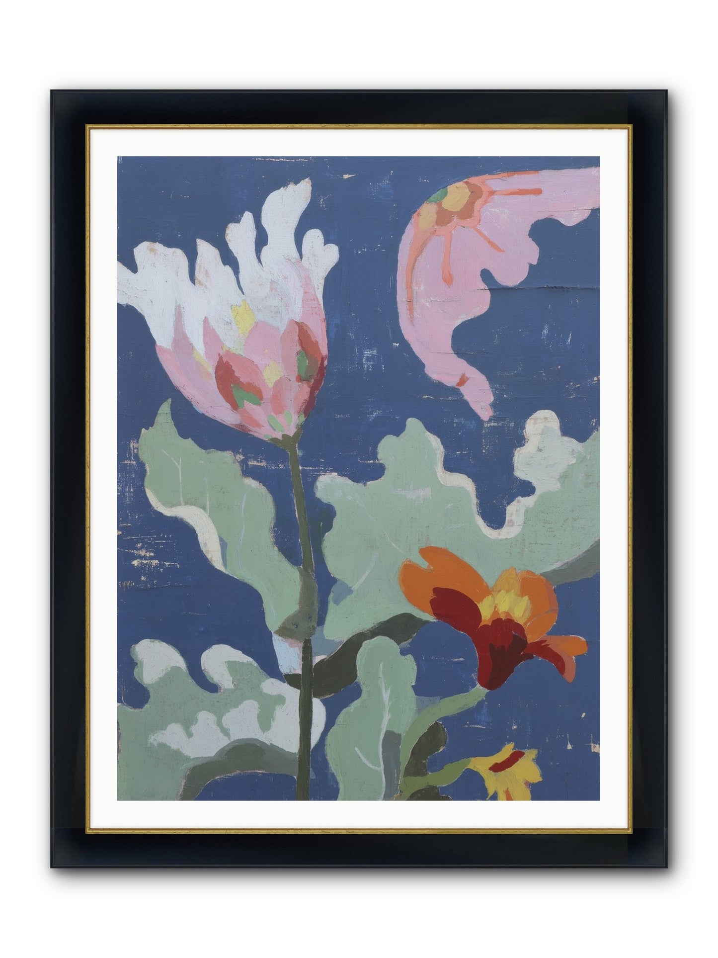 Summer Memory Framed Print - Wide Black w/Gold 36x48