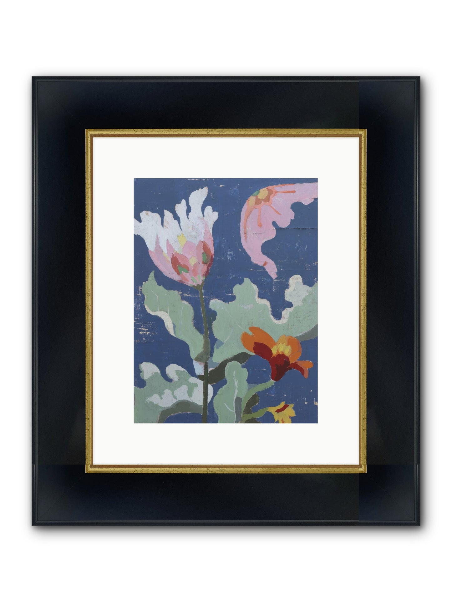 Summer Memory Framed Print - Wide Black w/Gold 9x12