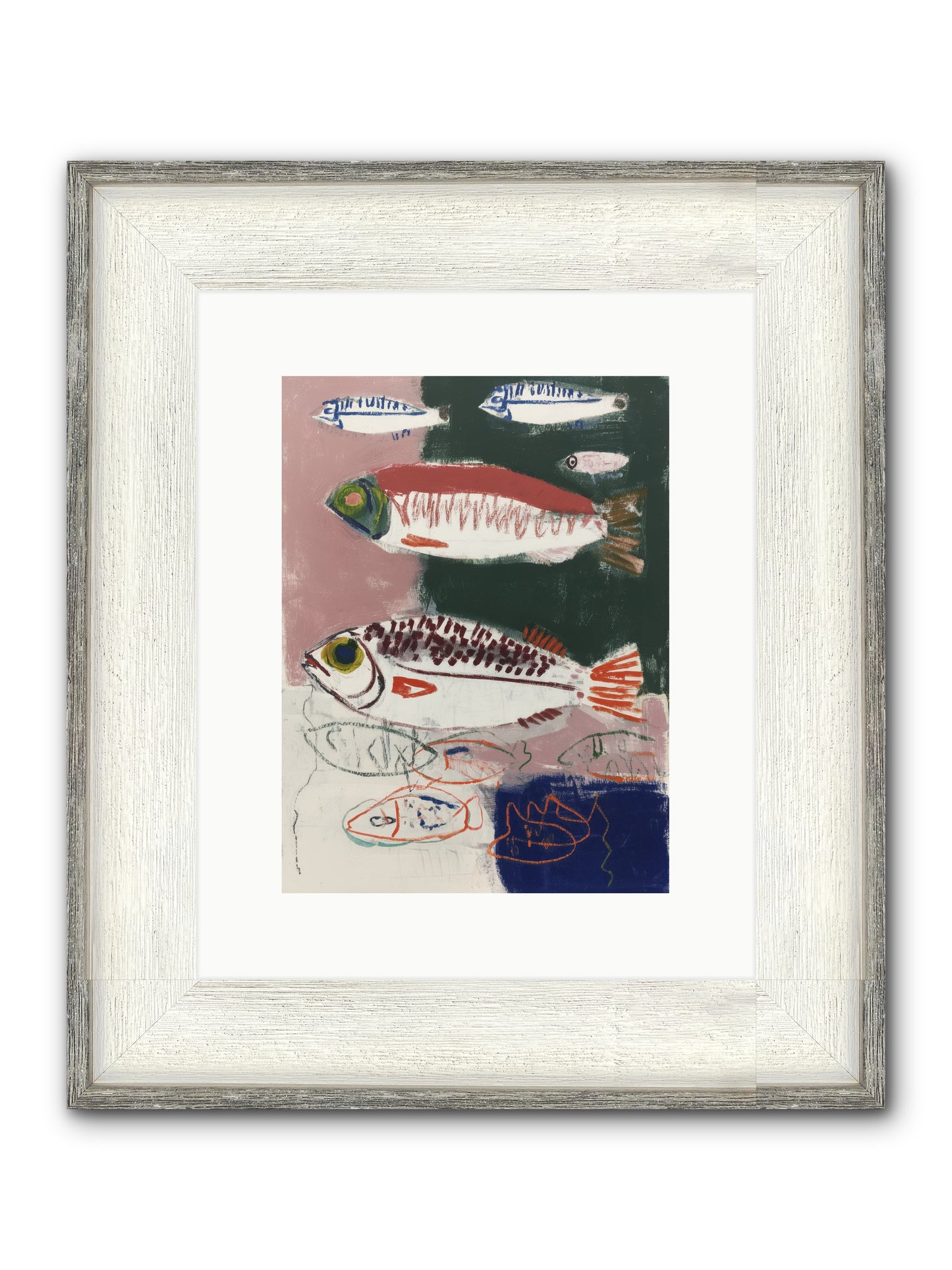 Summer Rain Framed Print - Driftwood White 9x12