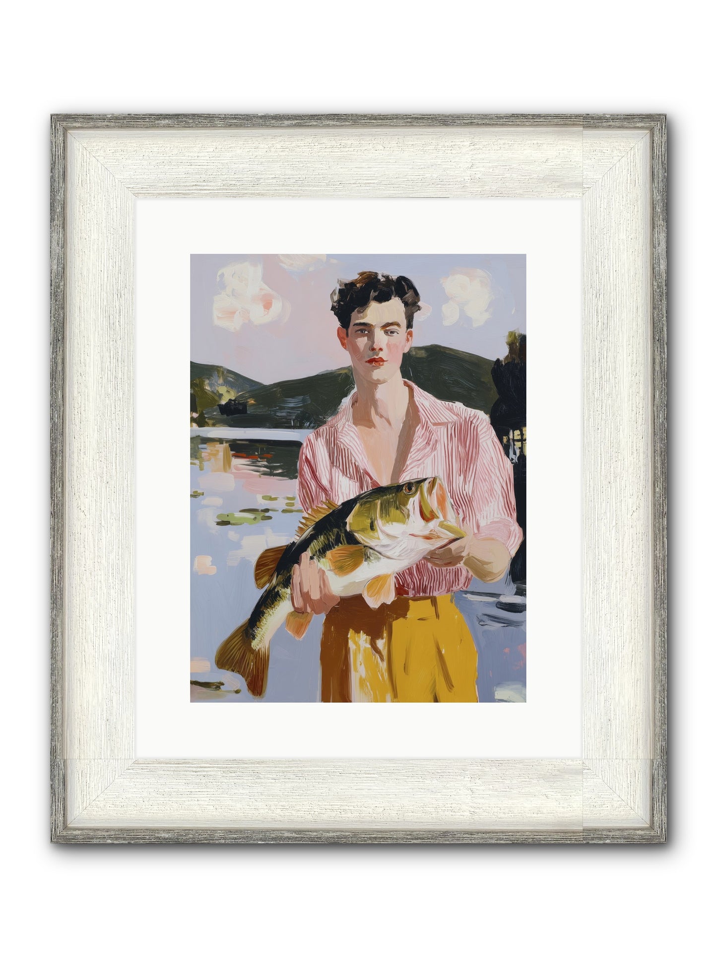 Summer's Essence Framed Print - Driftwood White 12x16