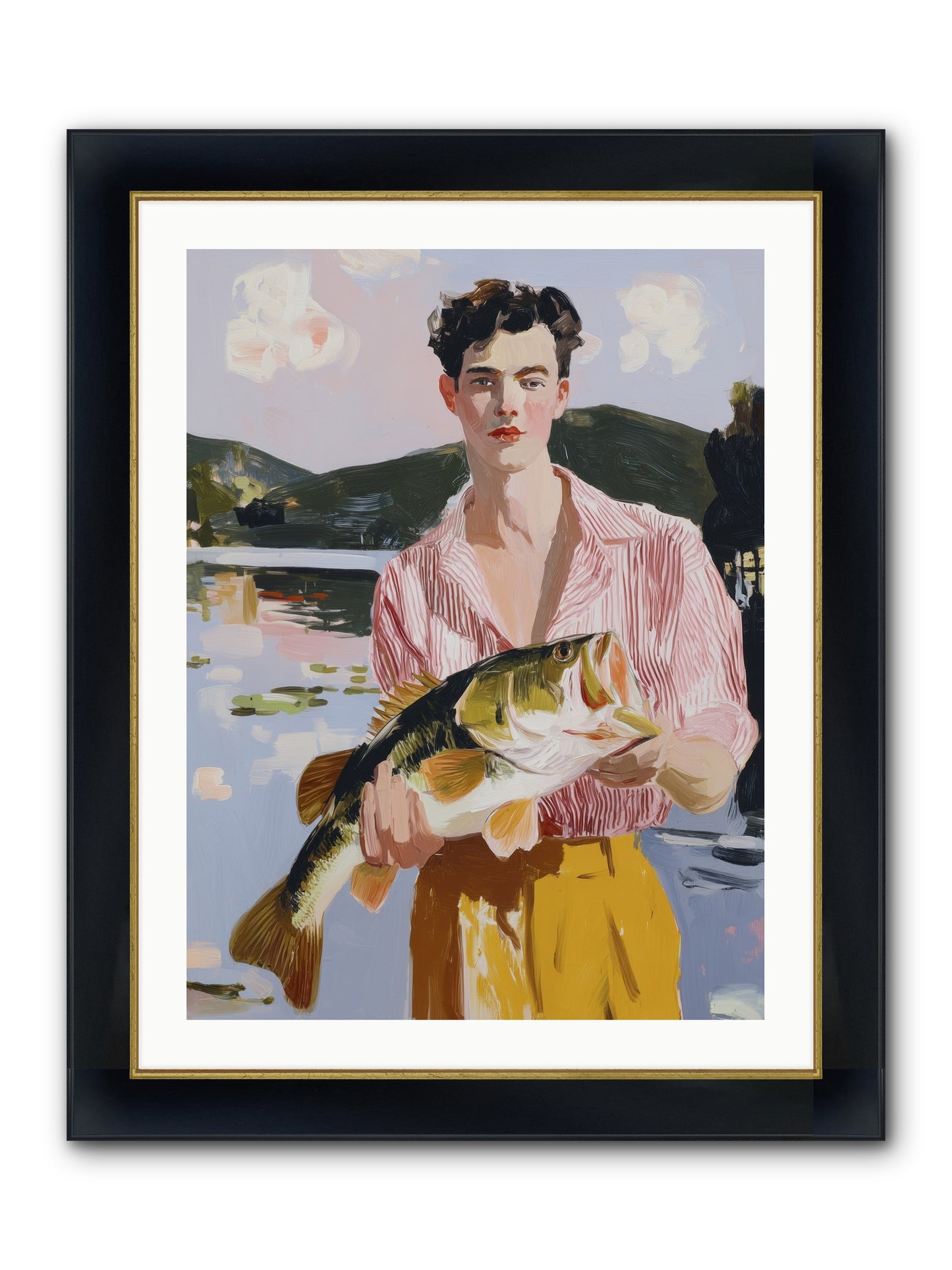 Summer's Essence Framed Print - Wide Black w/Gold 24x32