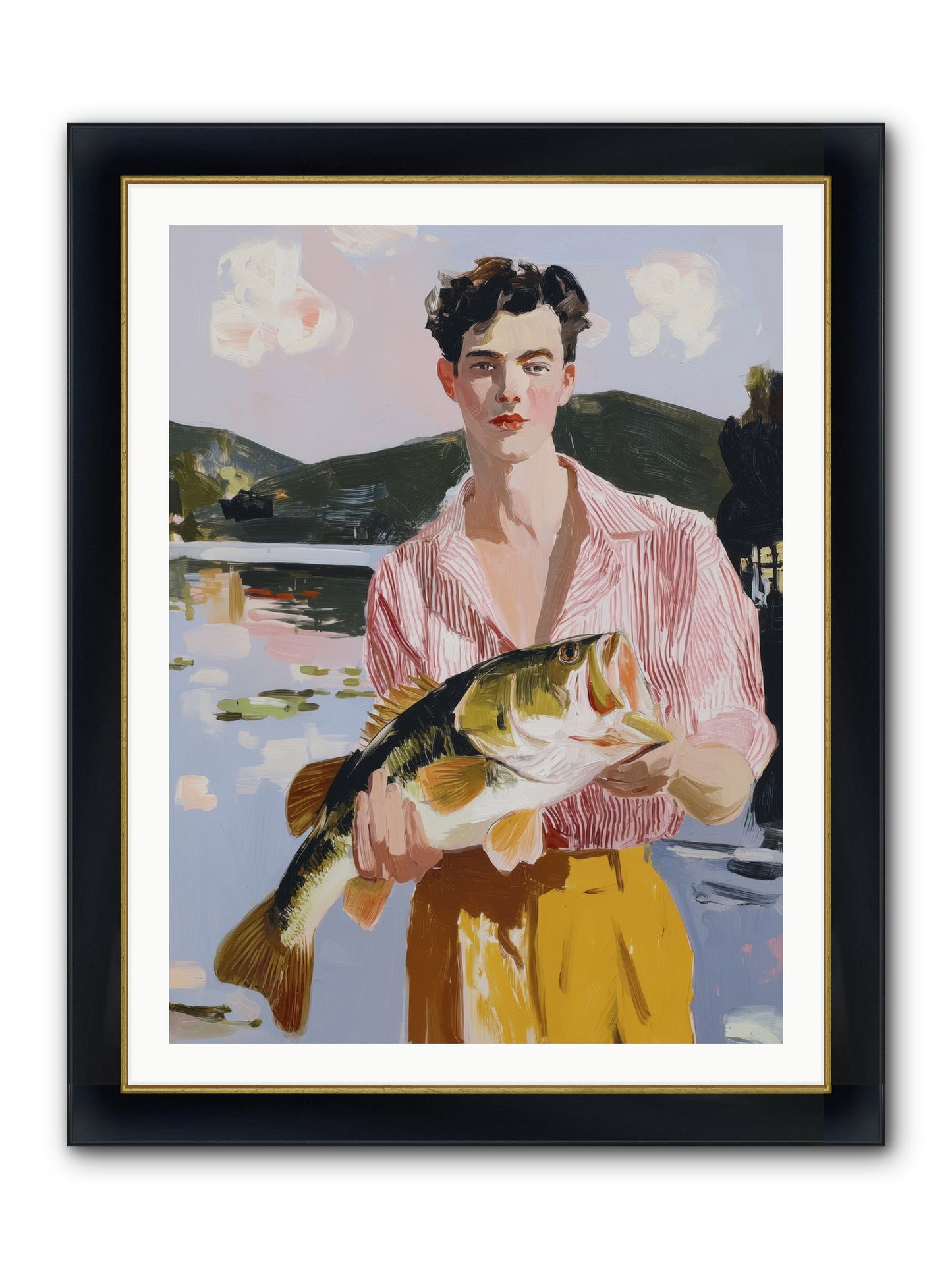 Summer's Essence Framed Print - Wide Black w/Gold 30x40