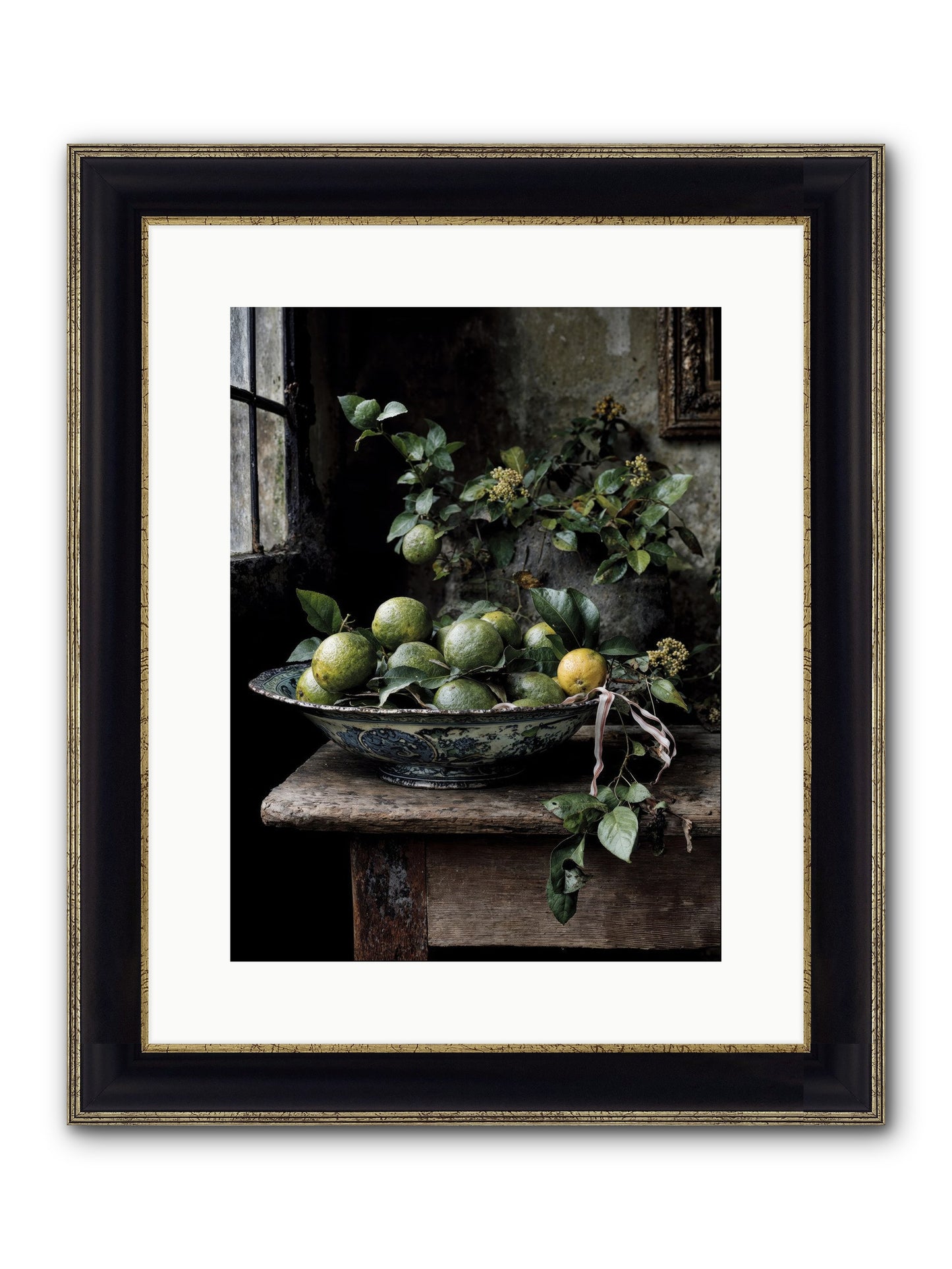 Summer's Golden Secret Framed Print - Black & Gold 12x16