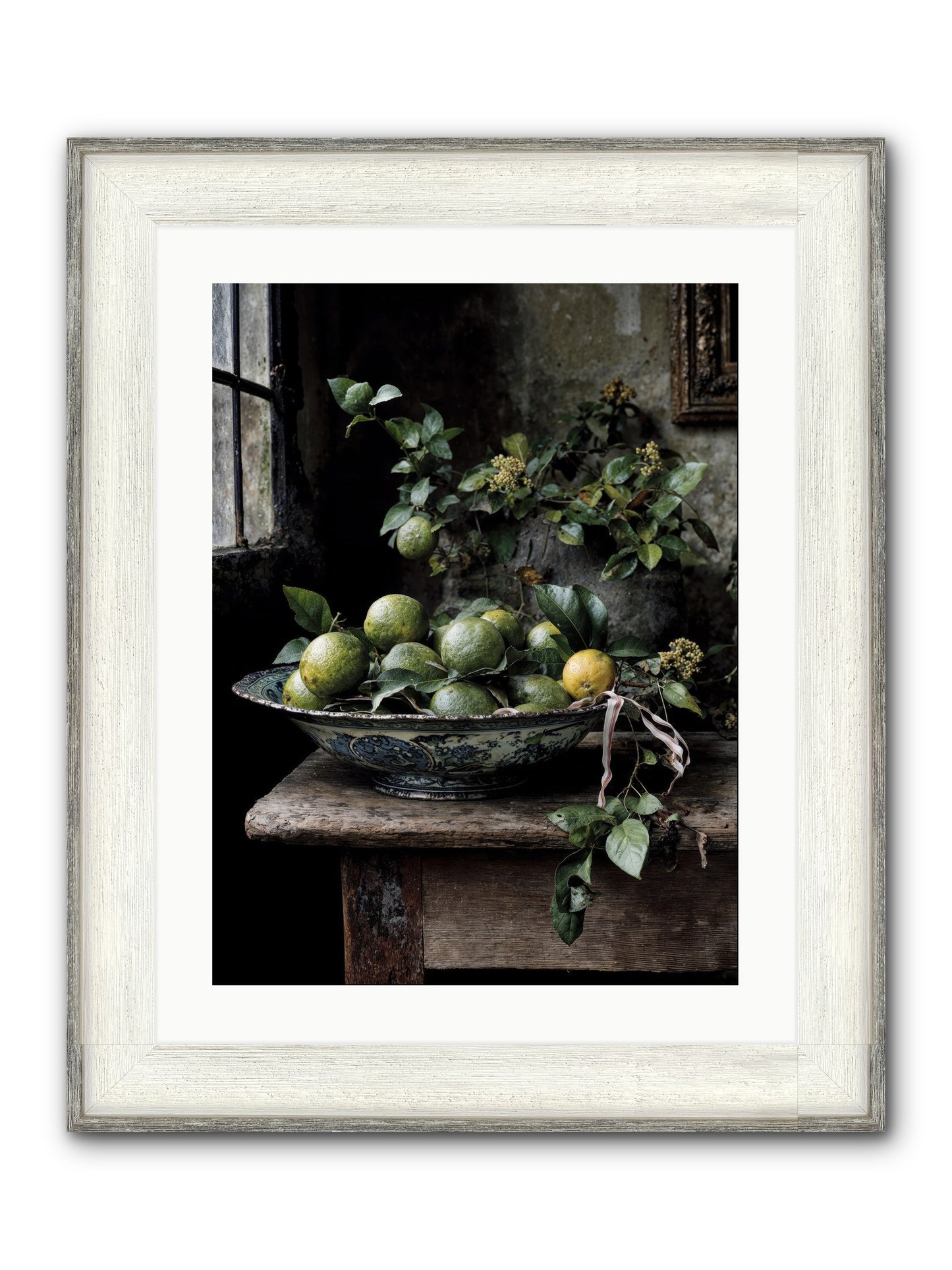 Summer's Golden Secret Framed Print - Driftwood White 18x24