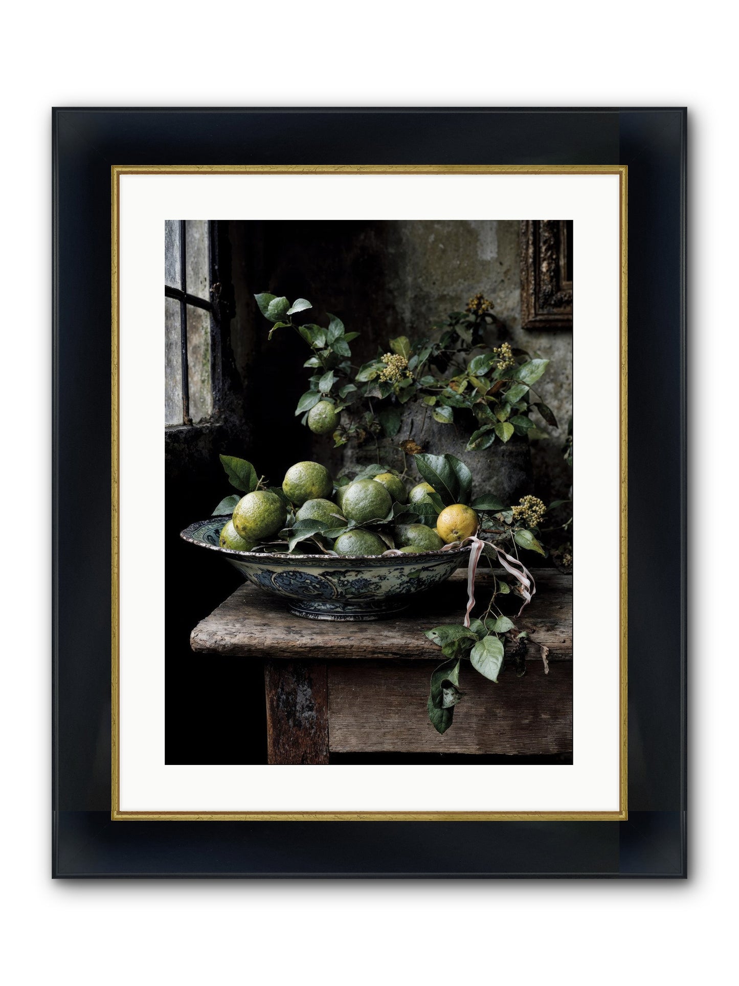 Summer's Golden Secret Framed Print - Wide Black w/Gold 18x24