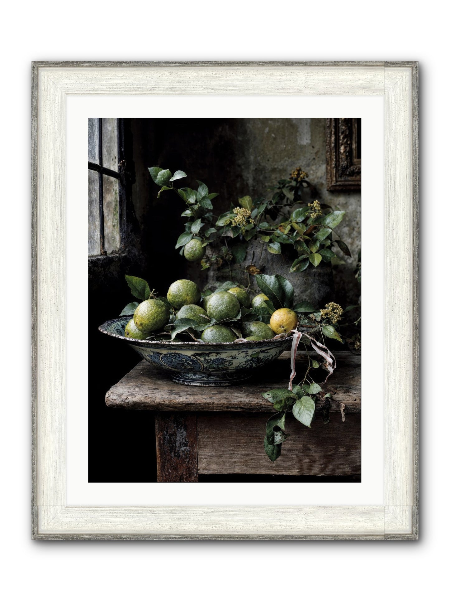 Summer's Golden Secret Framed Print - Driftwood White 24x32
