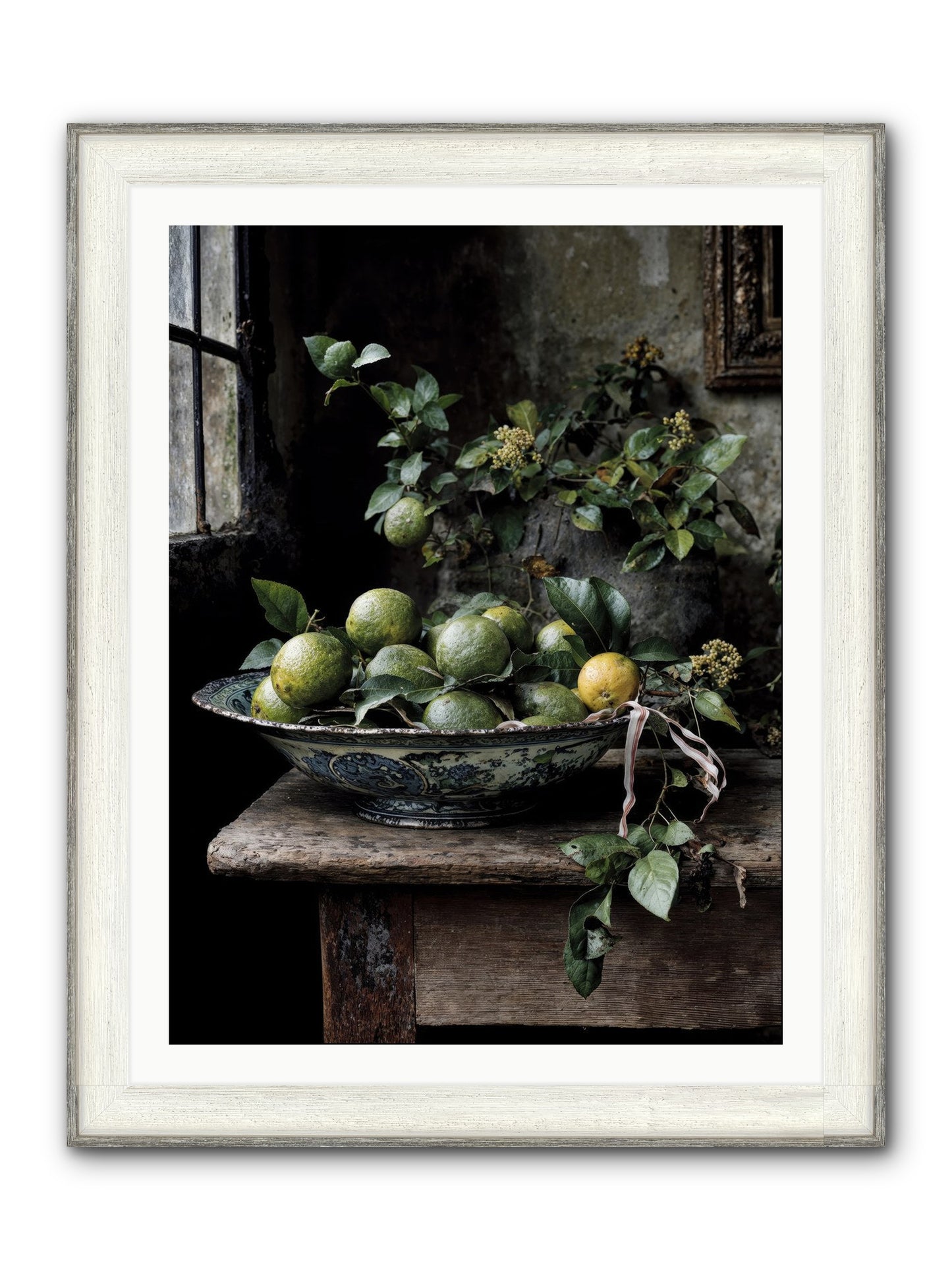 Summer's Golden Secret Framed Print - Driftwood White 30x40