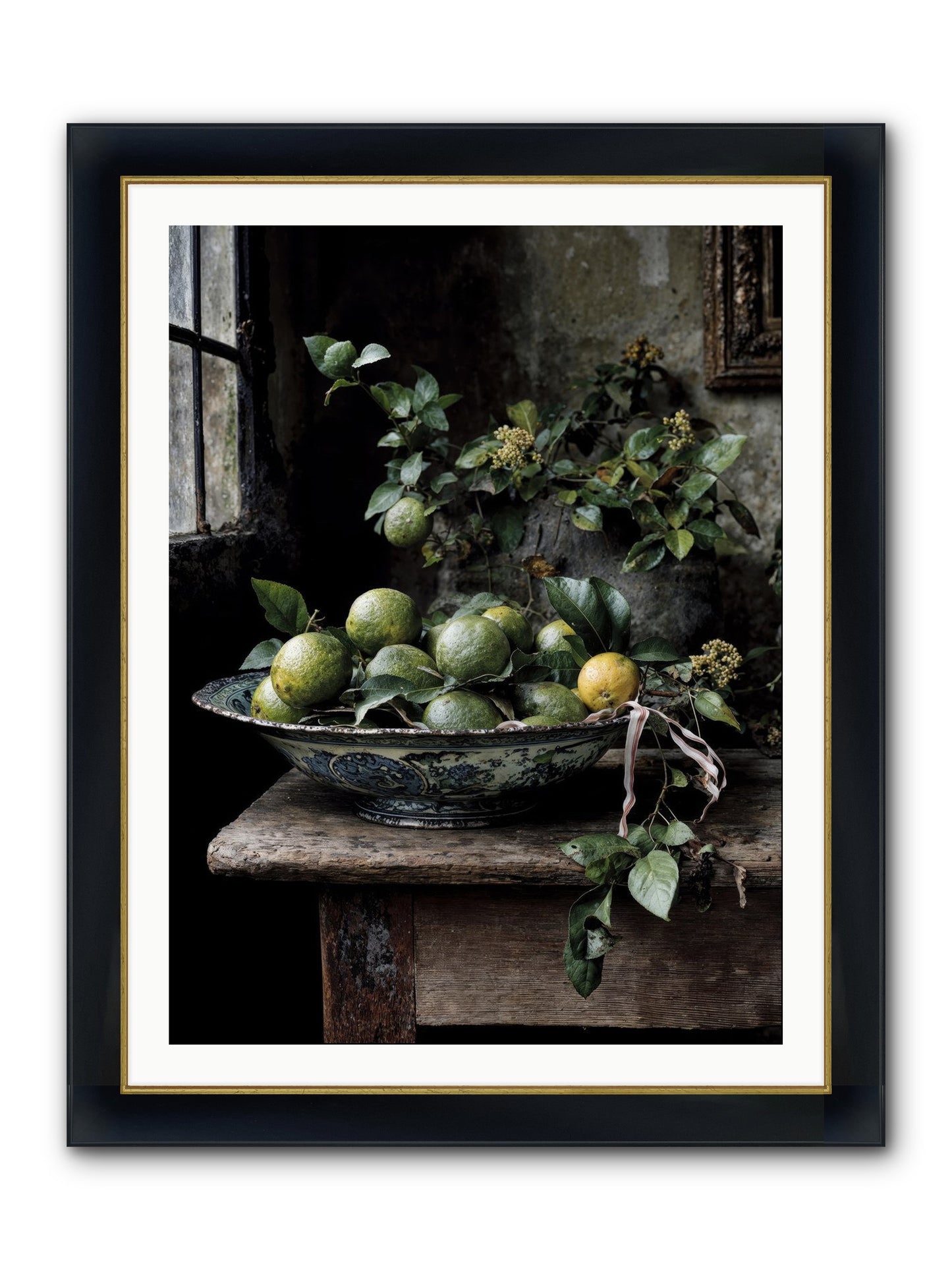 Summer's Golden Secret Framed Print - Wide Black w/Gold 30x40