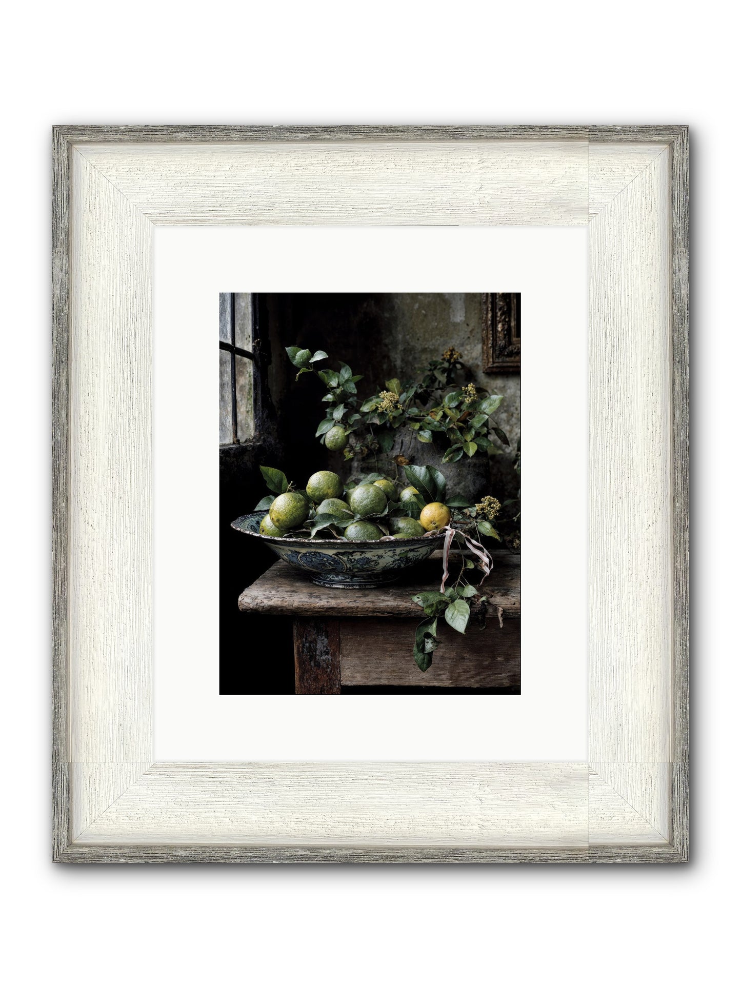 Summer's Golden Secret Framed Print - Driftwood White 9x12