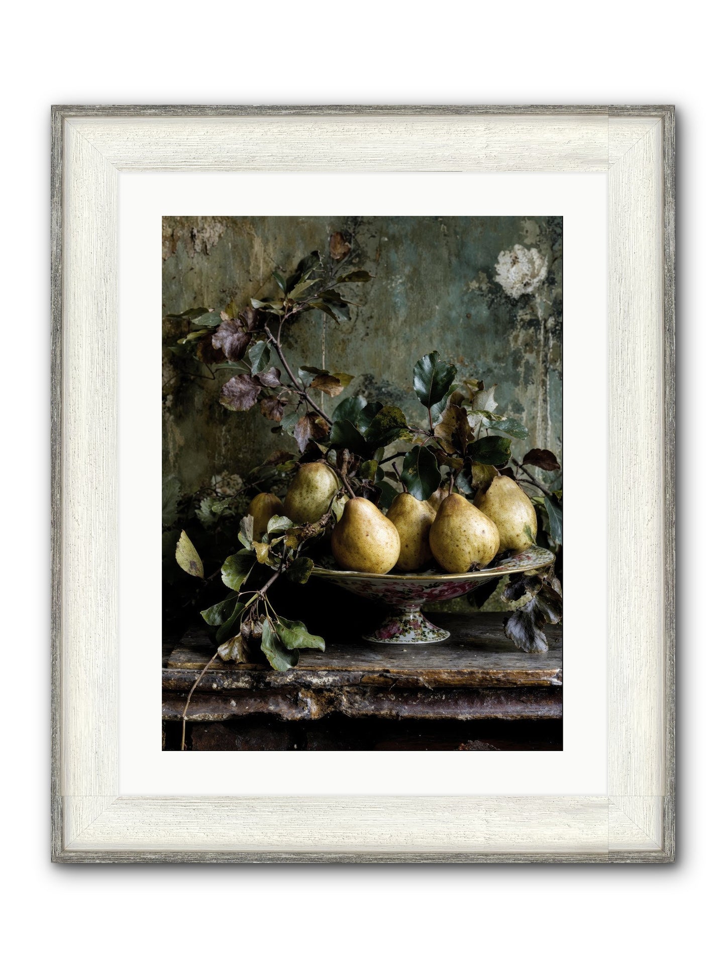 Summer's Grand Gesture Framed Print - Driftwood White 18x24