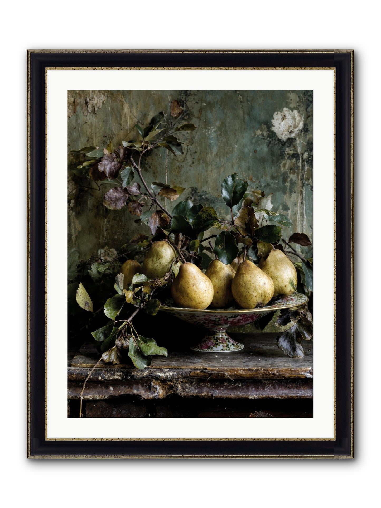 Summer's Grand Gesture Framed Print - Black & Gold 24x32