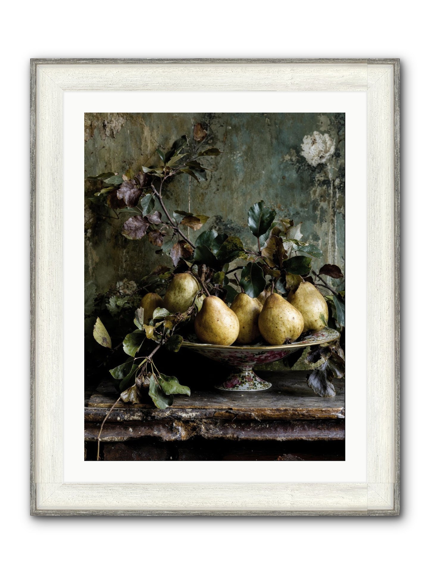 Summer's Grand Gesture Framed Print - Driftwood White 24x32