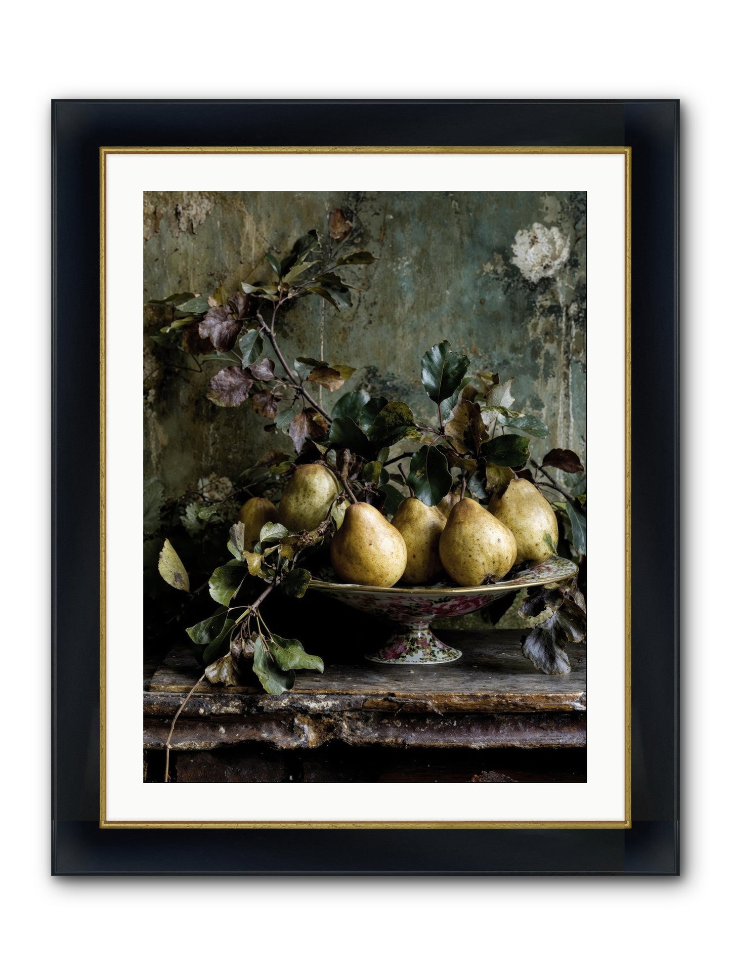 Summer's Grand Gesture Framed Print - Wide Black w/Gold 24x32