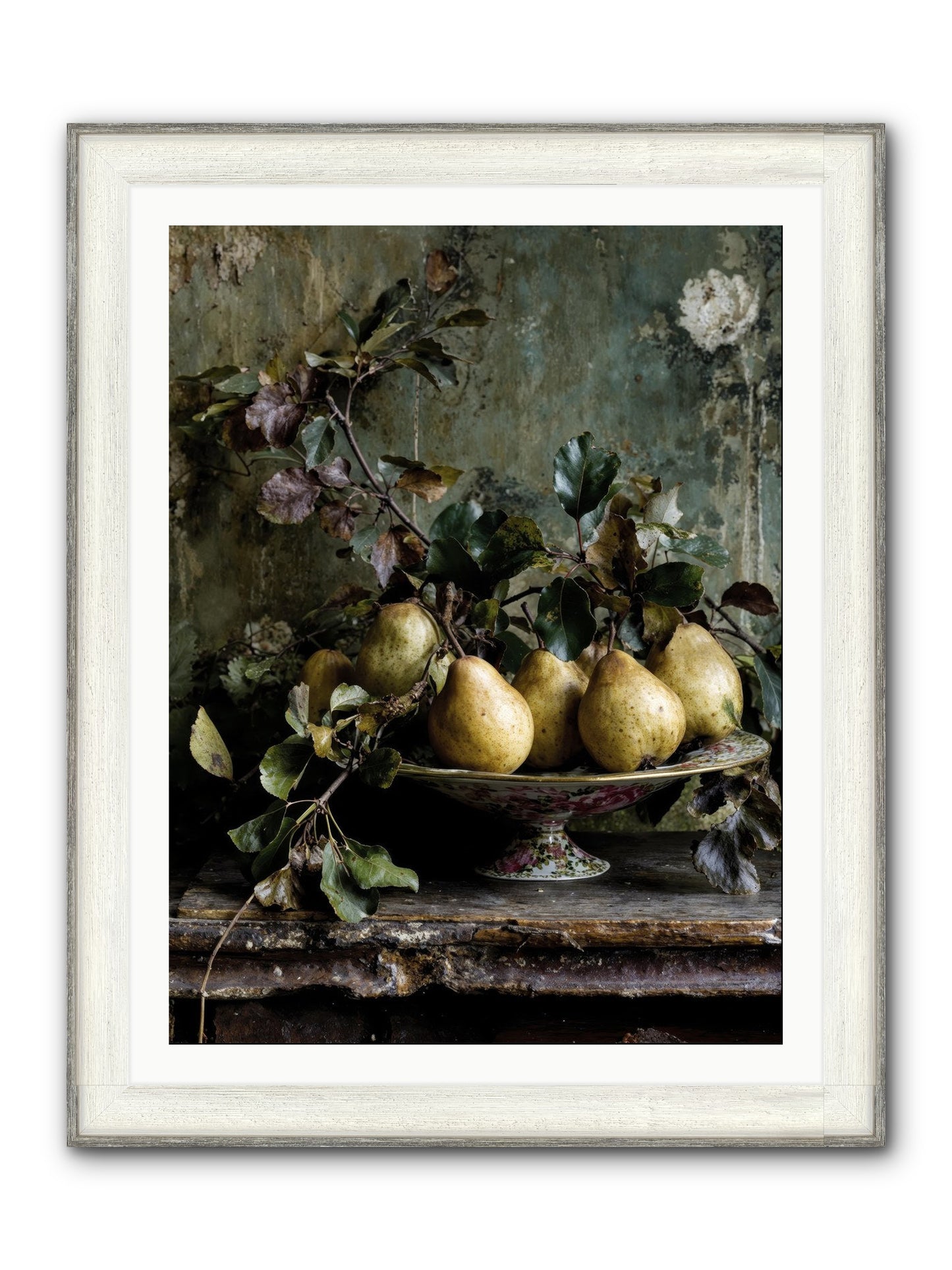 Summer's Grand Gesture Framed Print - Driftwood White 30x40