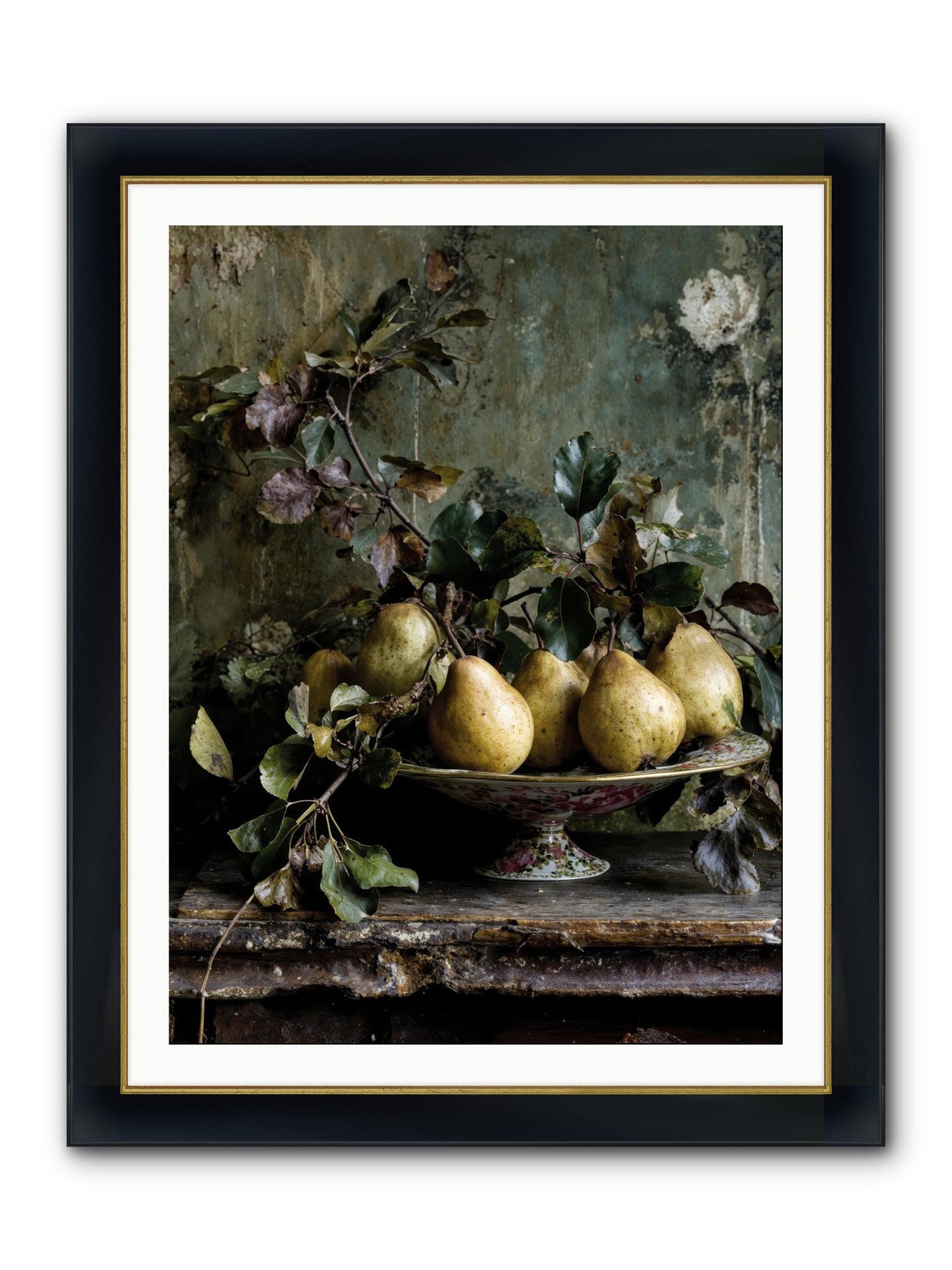 Summer's Grand Gesture Framed Print - Wide Black w/Gold 30x40