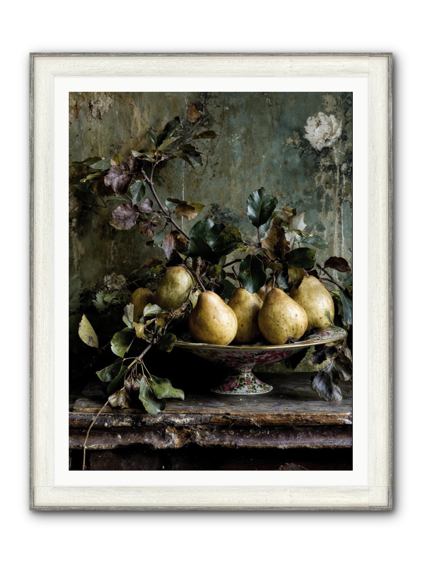 Summer's Grand Gesture Framed Print - Driftwood White 36x48
