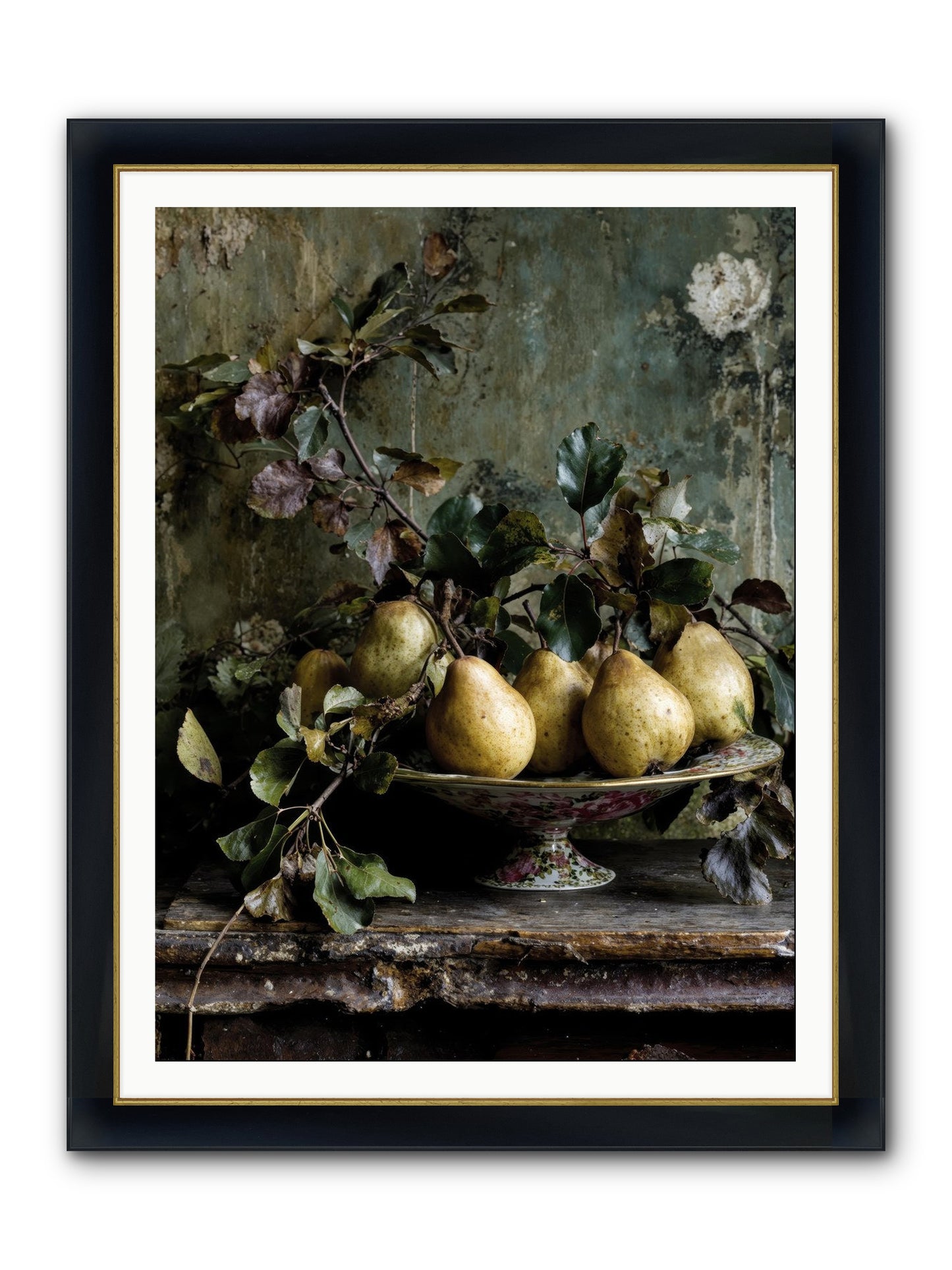 Summer's Grand Gesture Framed Print - Wide Black w/Gold 36x48