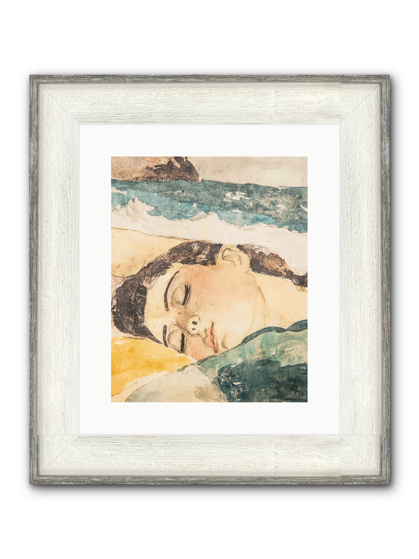 Summer's Memoir Framed Print - Driftwood White 12x15