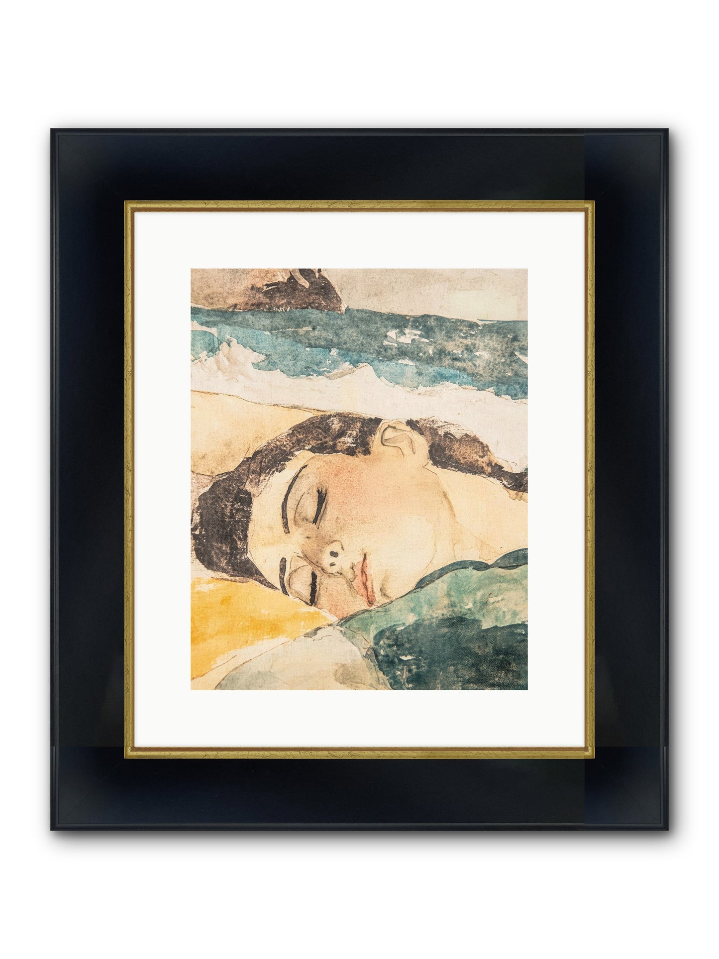 Summer's Memoir Framed Print - Wide Black w/Gold 12x15
