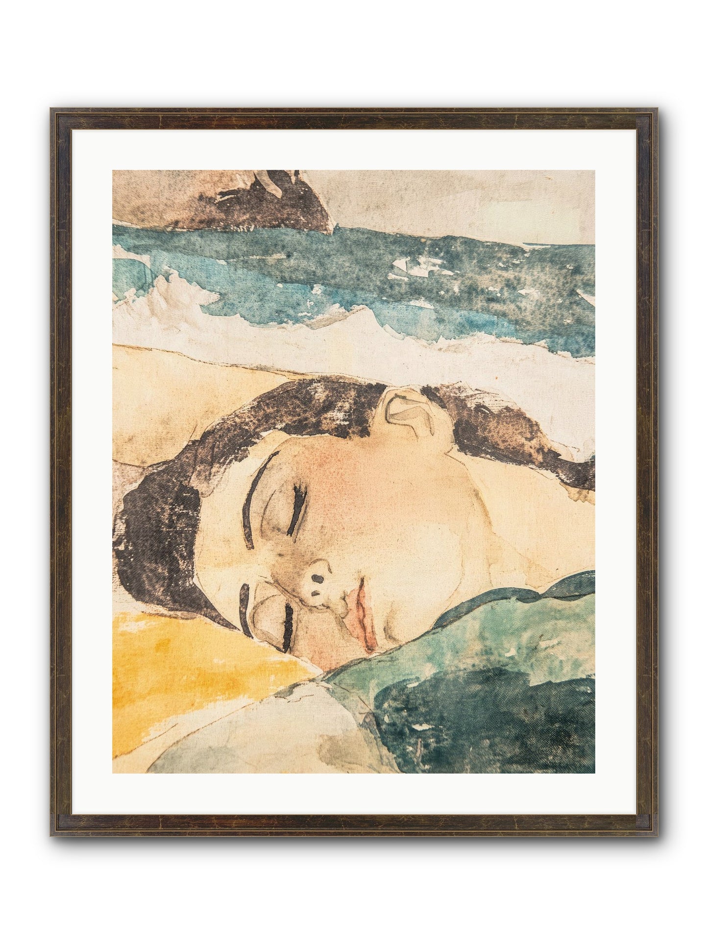 Summer's Memoir Framed Print - Slimwoods Black/Gold 24x30