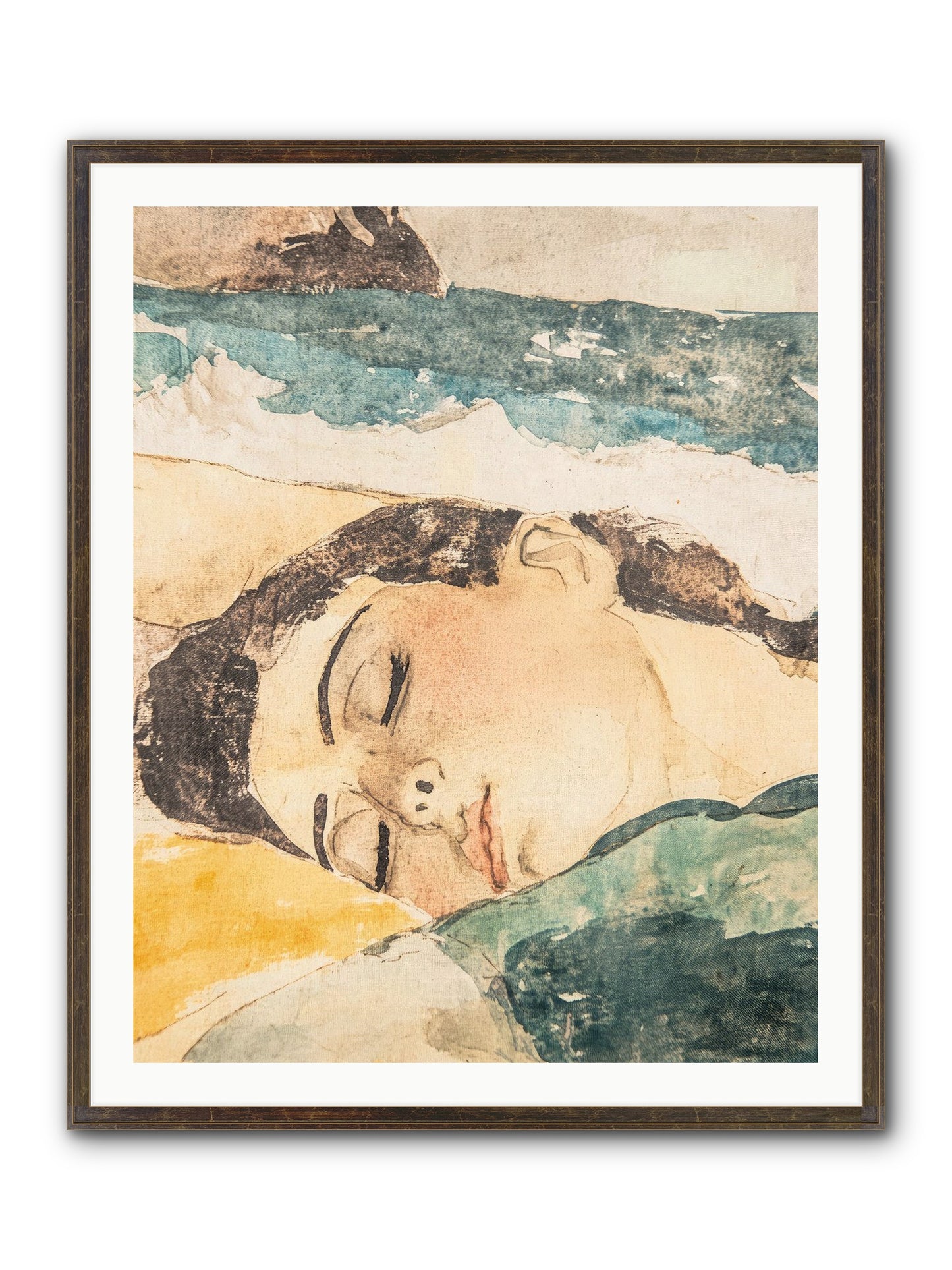 Summer's Memoir Framed Print - Slimwoods Black/Gold 32x40
