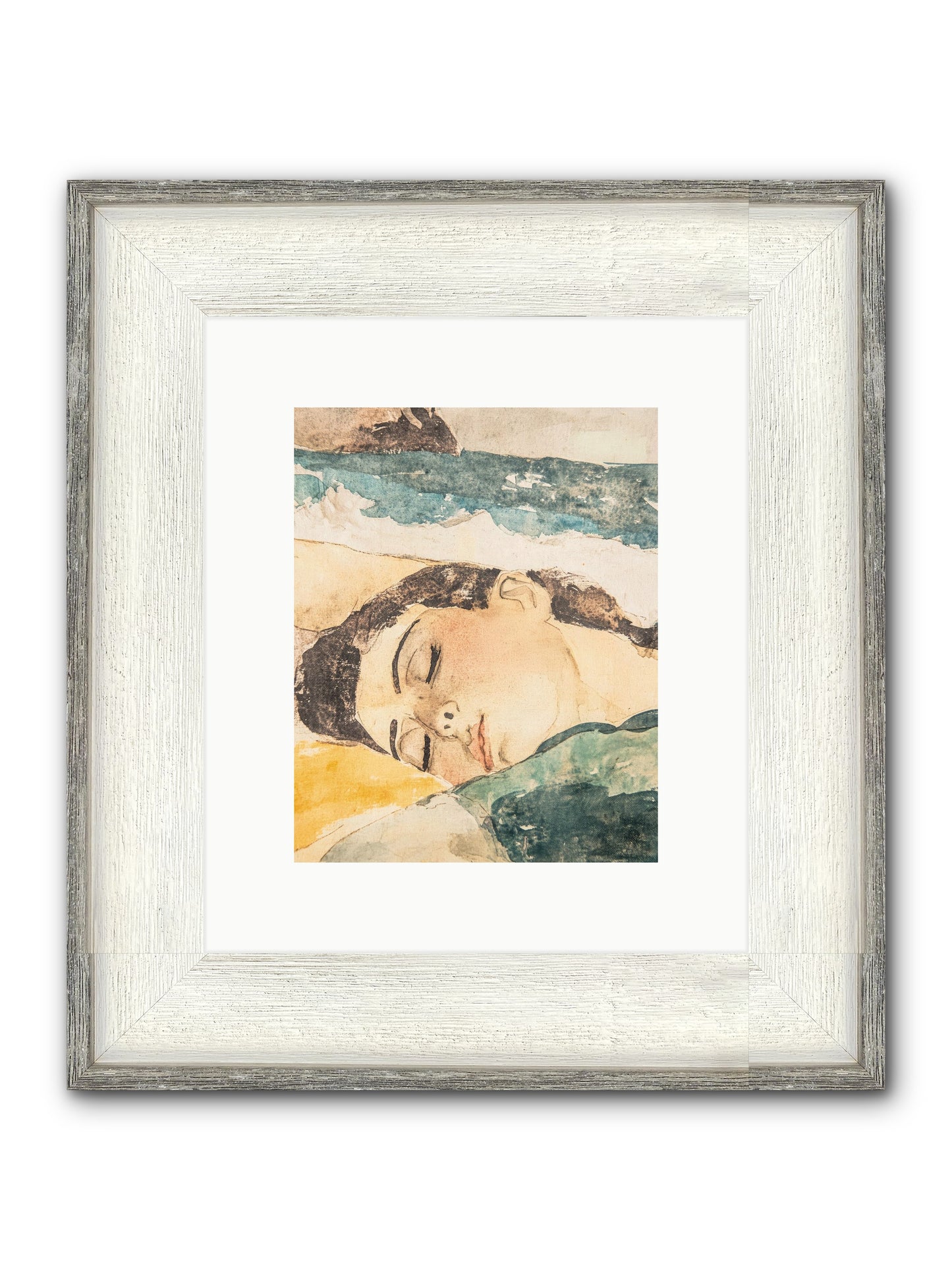 Summer's Memoir Framed Print - Driftwood White 8x10