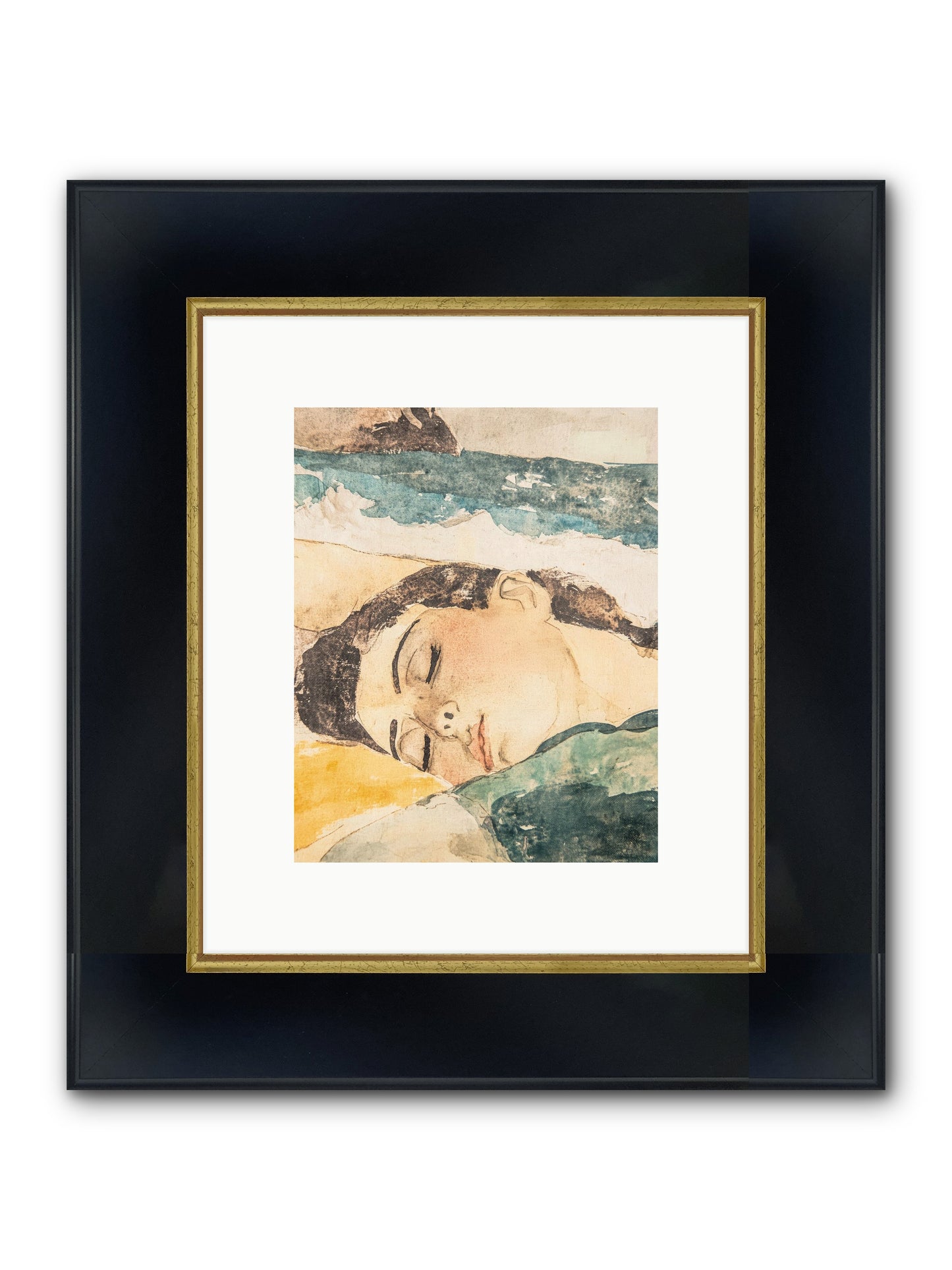 Summer's Memoir Framed Print - Wide Black w/Gold 8x10