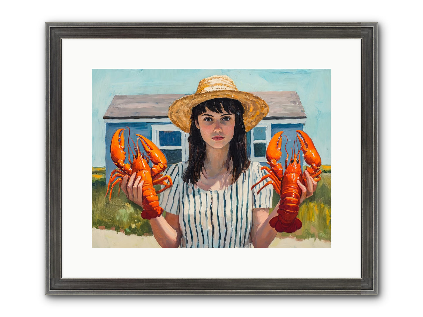 Summer's Prize Framed Print - Slimwoods Black/Silver 16x12