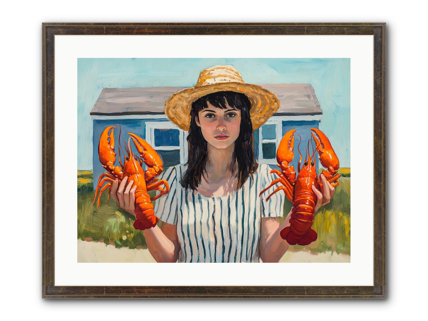 Summer's Prize Framed Print - Slimwoods Black/Gold 24x18