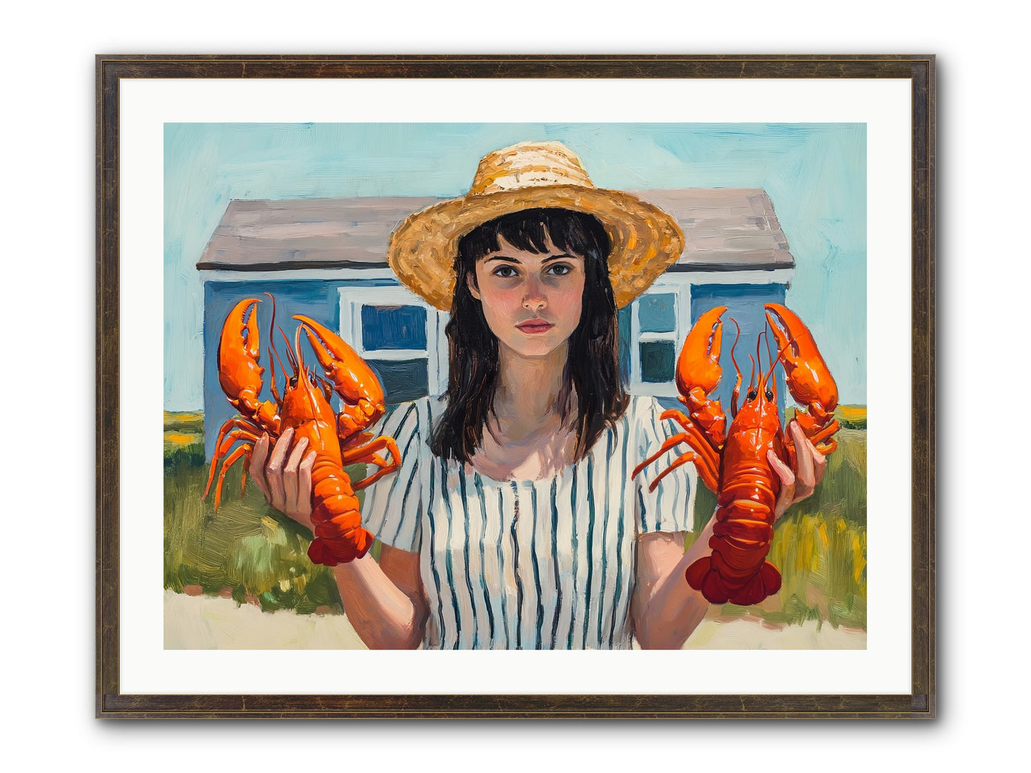 Summer's Prize Framed Print - Slimwoods Black/Gold 32x24