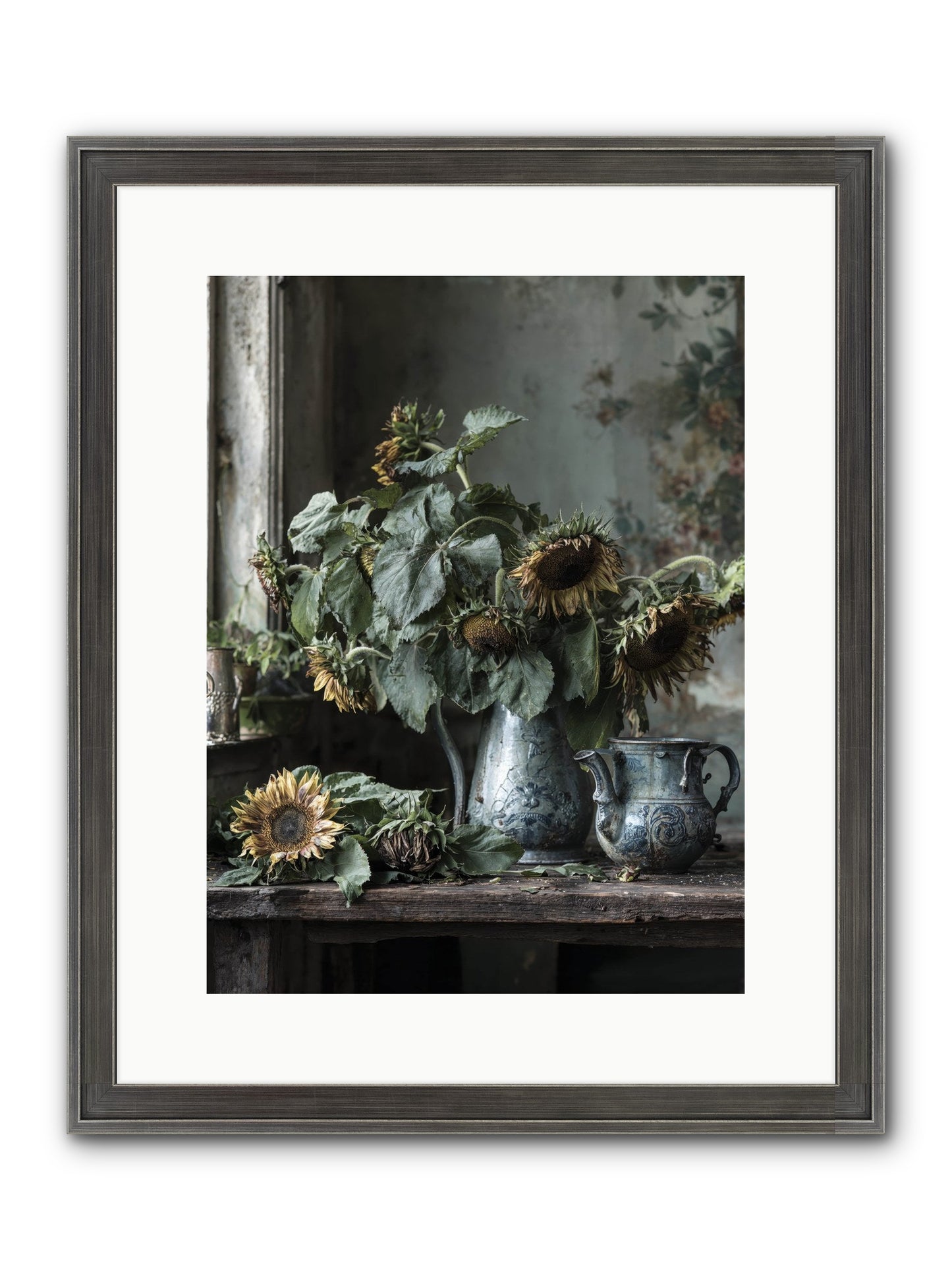 Summer's Swan Song Framed Print - Slimwoods Black/Silver 12x16
