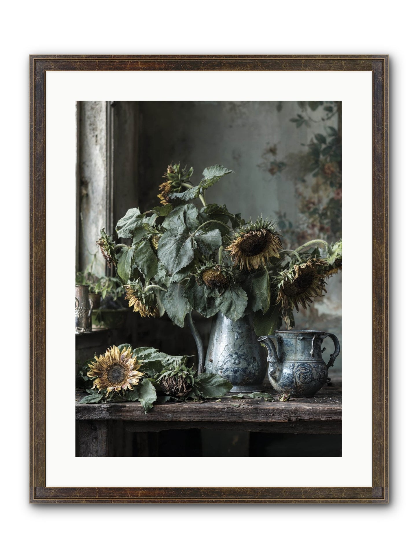 Summer's Swan Song Framed Print - Slimwoods Black/Gold 18x24